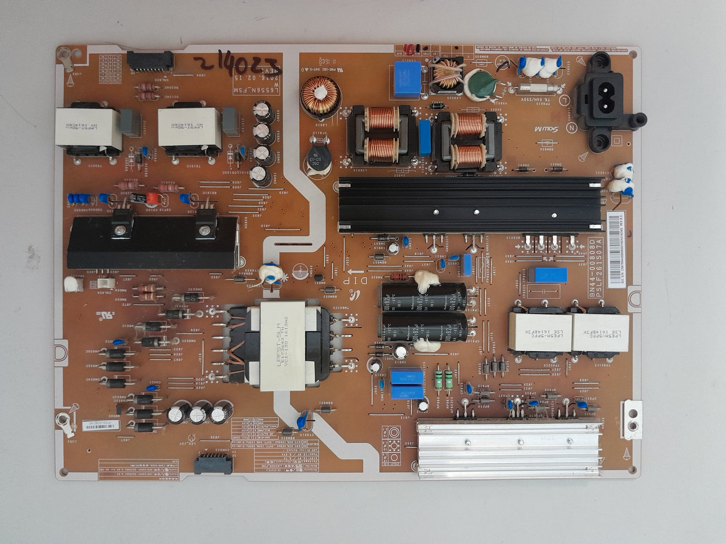 SAMSUNG UA60KU6000 POWER SUPPLY BOARD BN44-00808D L65S6N_FSM PSLF261S07A