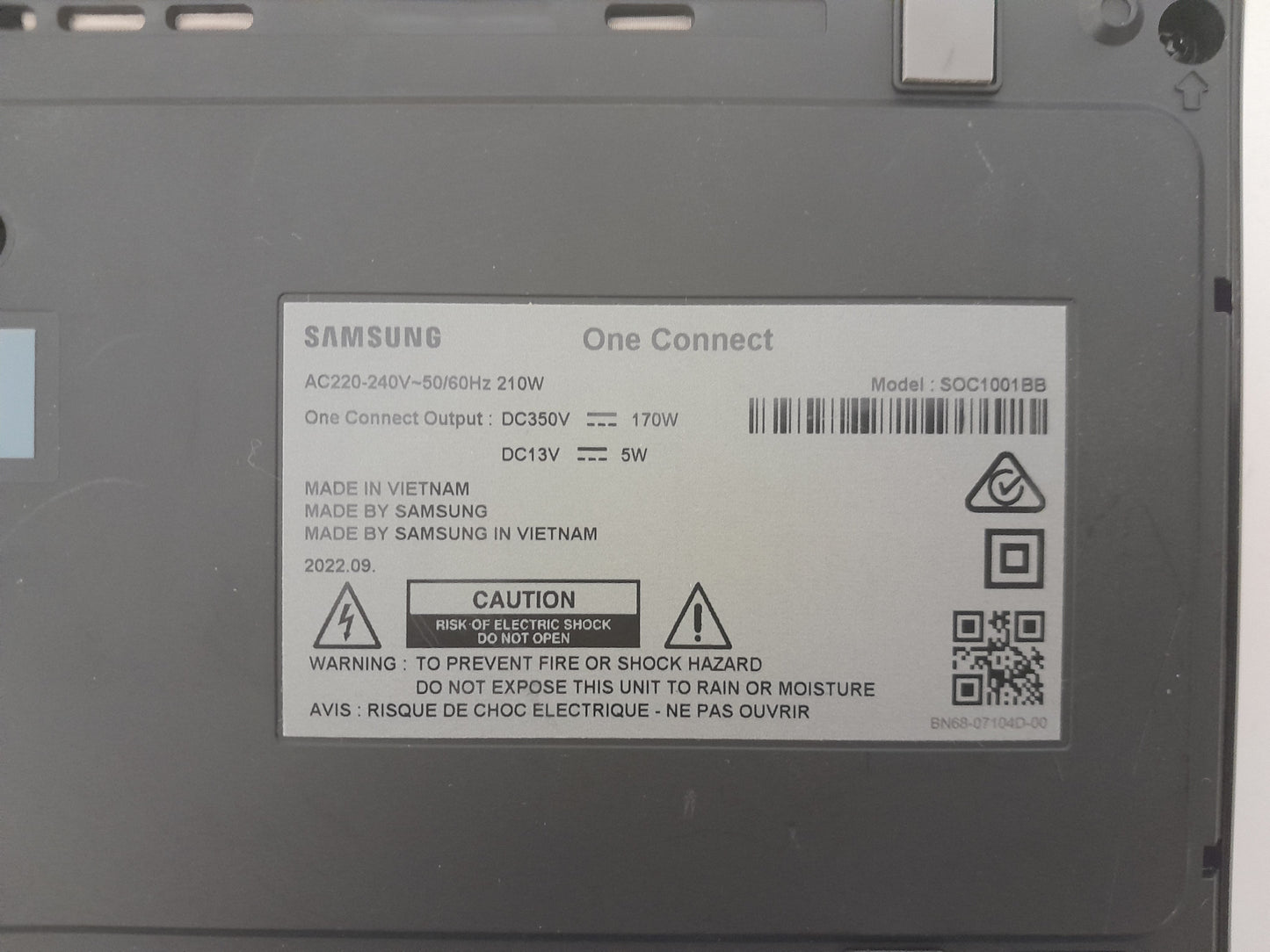GENUINE SAMSUNG QA55LS03AAWXXY ONE CONNECT BOX & CABLE SOC1001BB