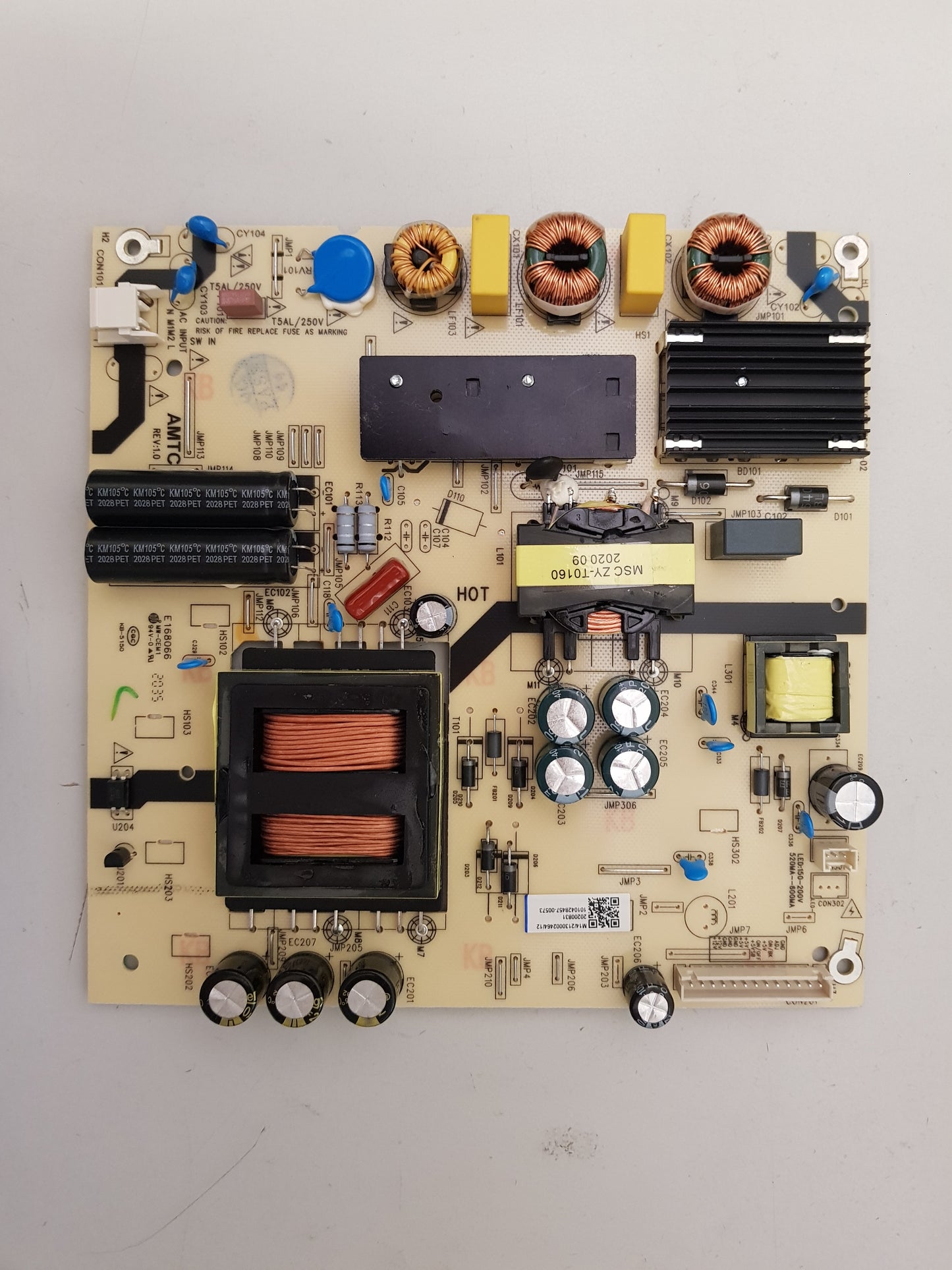 BLAUPUNKT BP600USG9200 POWER SUPPLY BOARD TV5507-ZC02-02