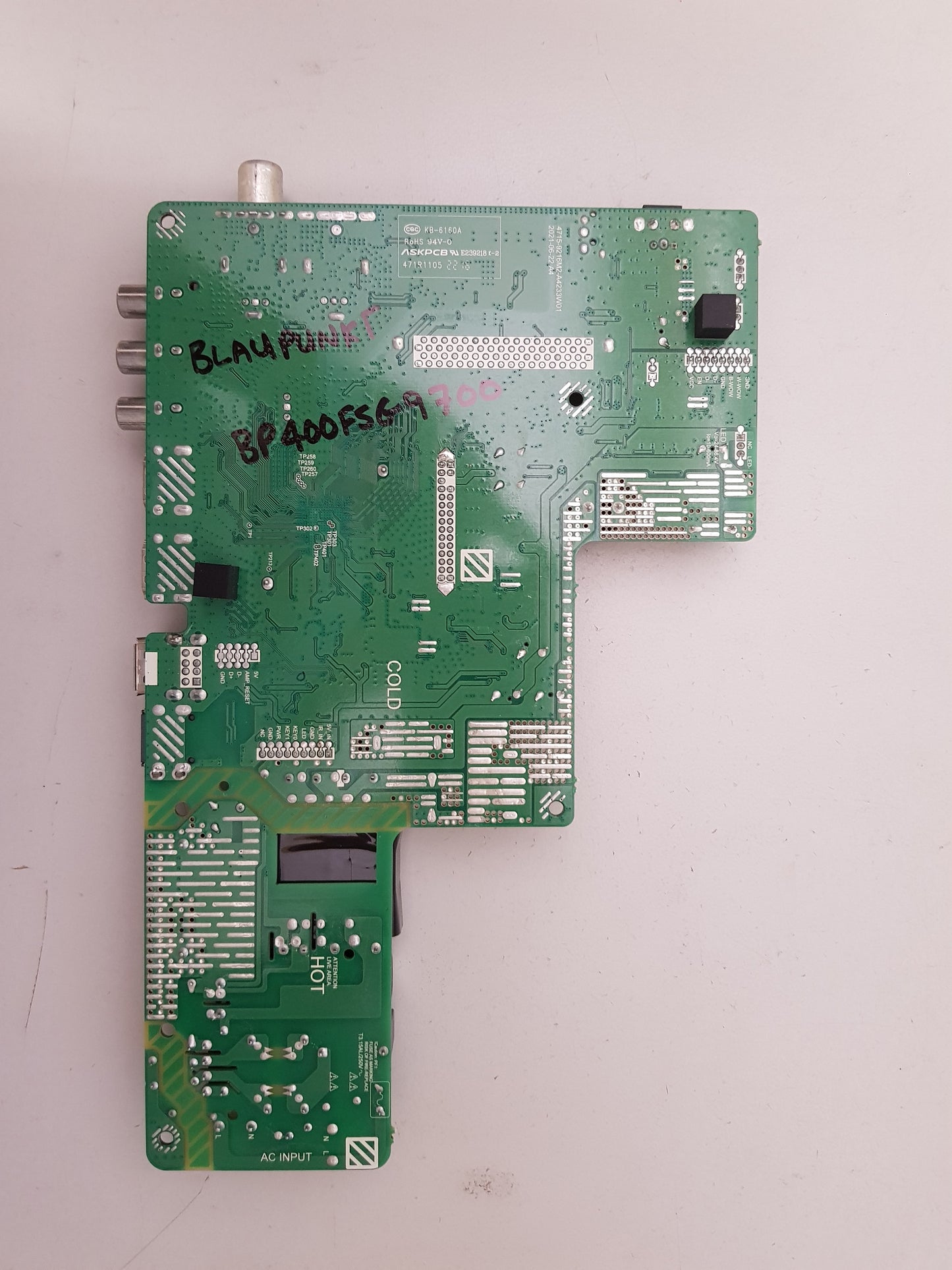 GENUINE BLAUPUNKT BP400FSG9700 MAIN BOARD 4715-9216M2-A4233W01
