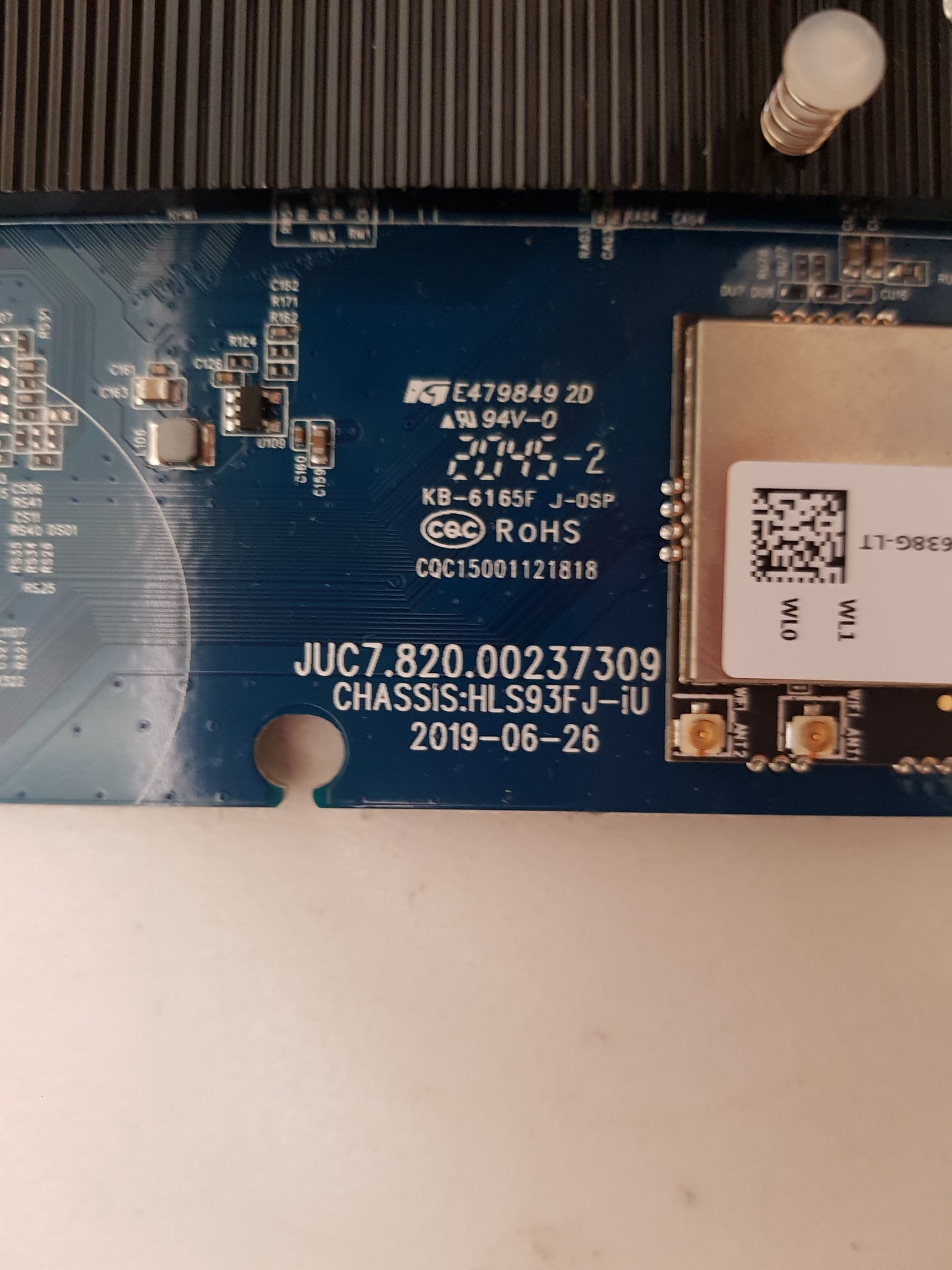 GENUINE CHIQ U50H10 MAIN BOARD JUC7.820.00237309 HLS93FJ-iU