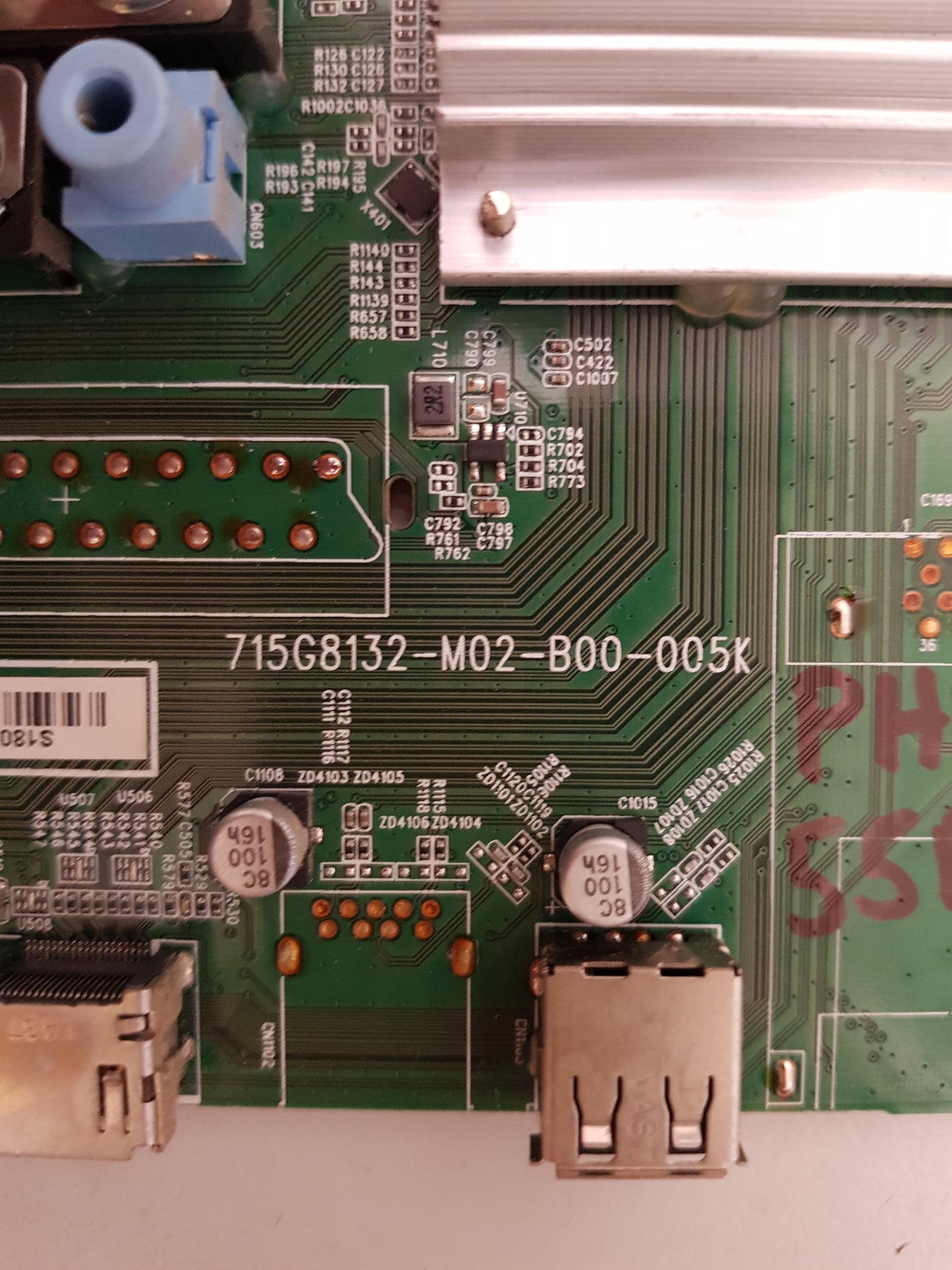 GENUINE PHILIPS 55PUT6102 MAIN BOARD 7155G8132-M02-B00-005K