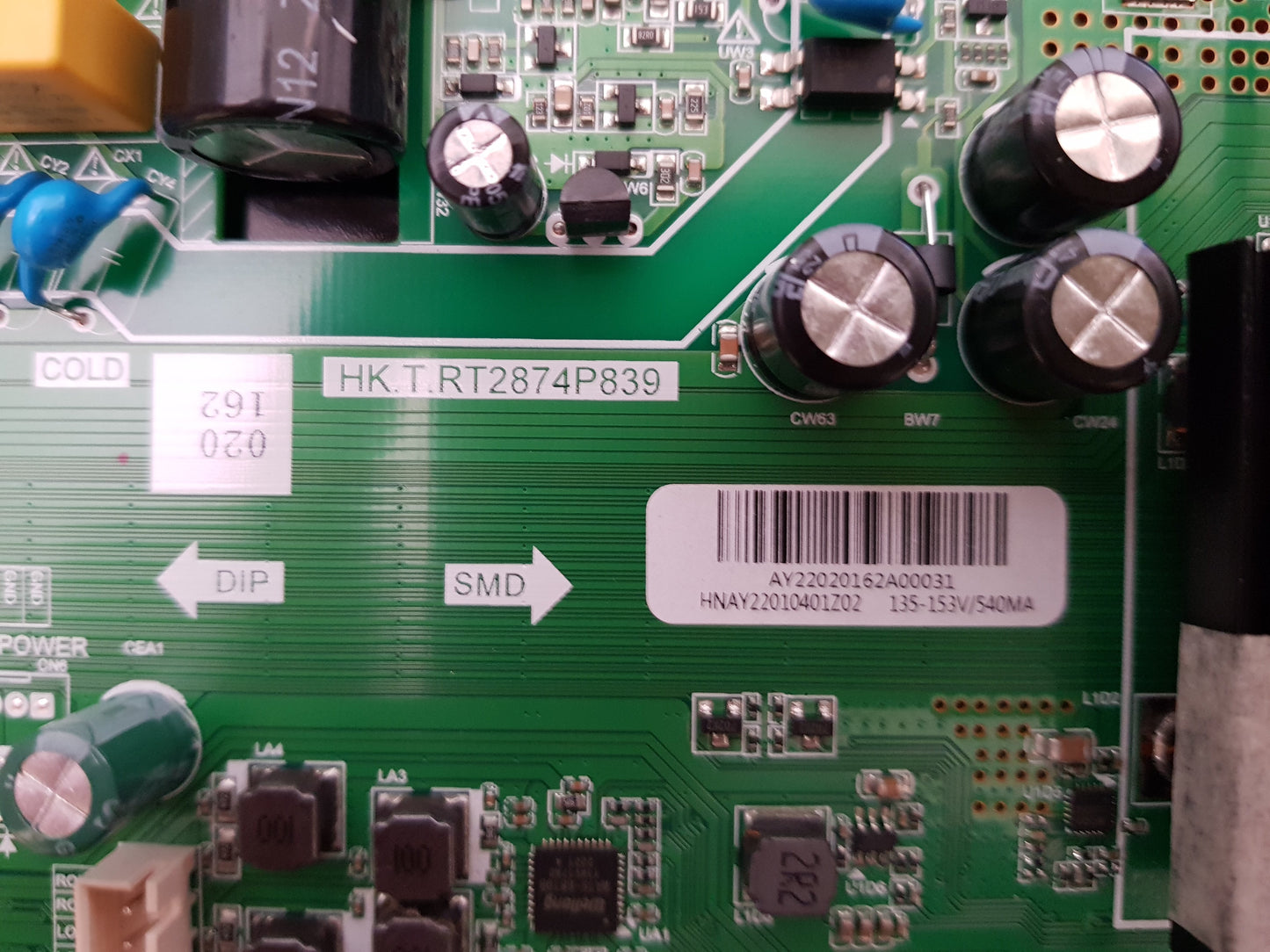 GENUINE EKO K55USW MAIN BOARD HK.T.RT2874P839