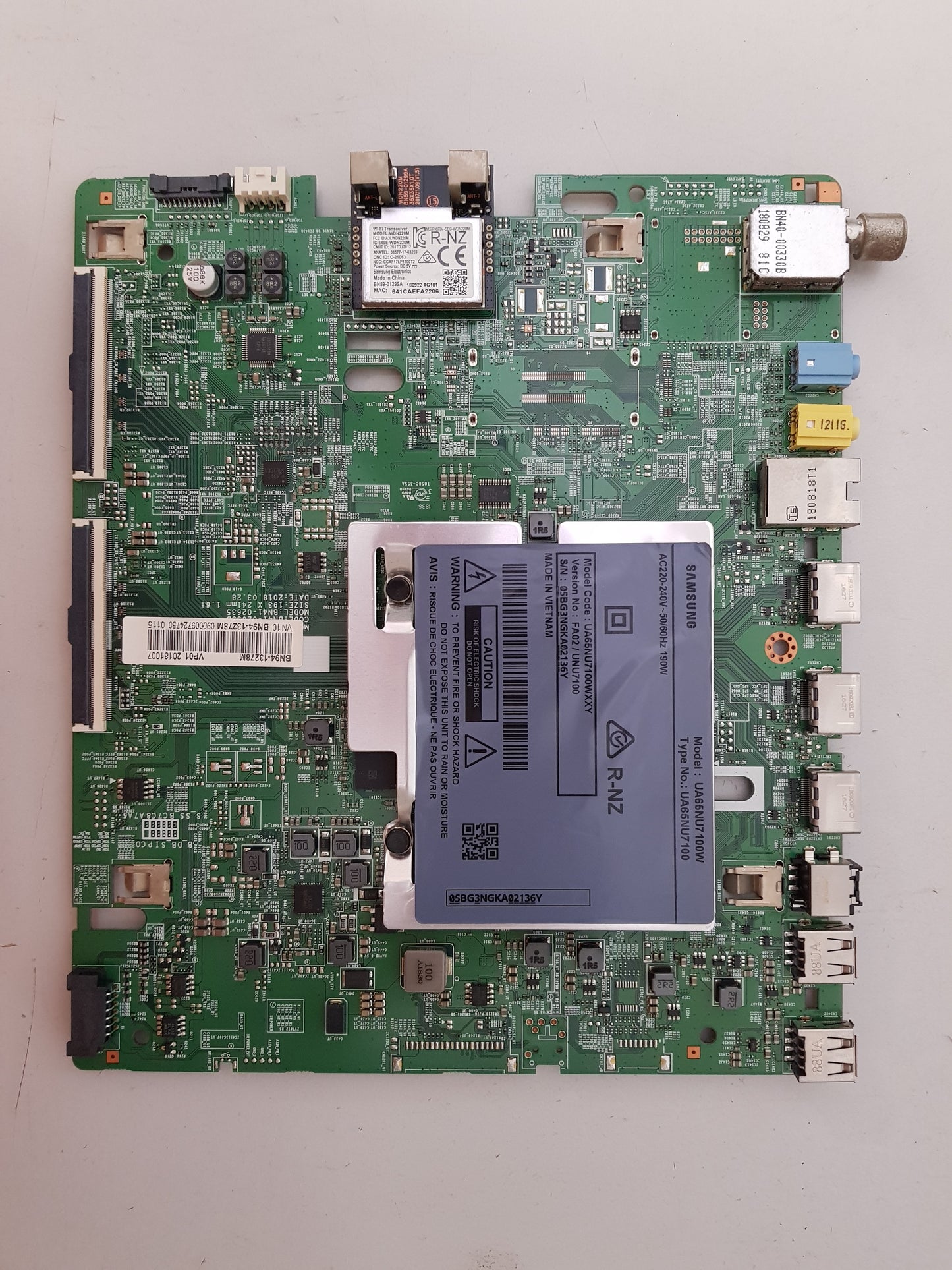 GENUINE SAMSUNG UA65NU7100 WXXY (VER FA02) MAIN BOARD BN94-13278M