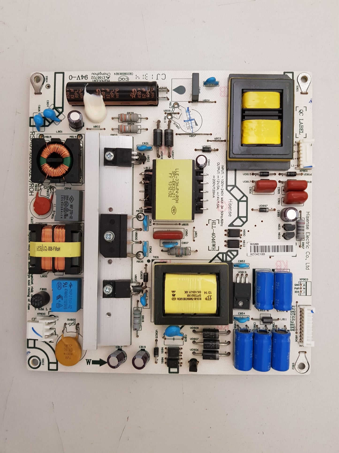 GENUINE HISENSE HL50K160PL POWER SUPPLY BOARD RSAG7.820.5024 HLL-4046WH 163269