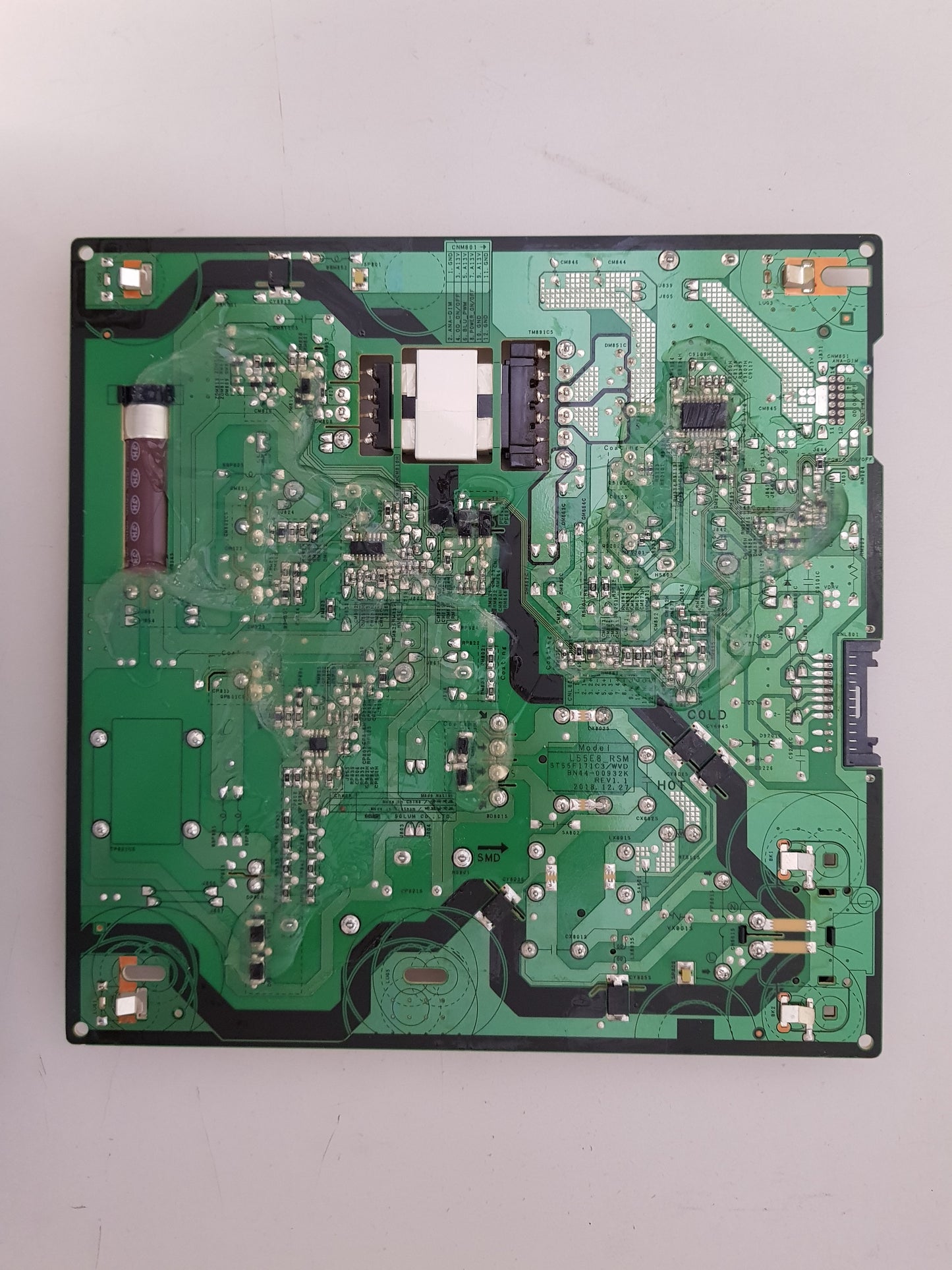 SAMSUNG UA55RU8000 POWER SUPPLY BOARD BN44-00932K L55E8_RSM
