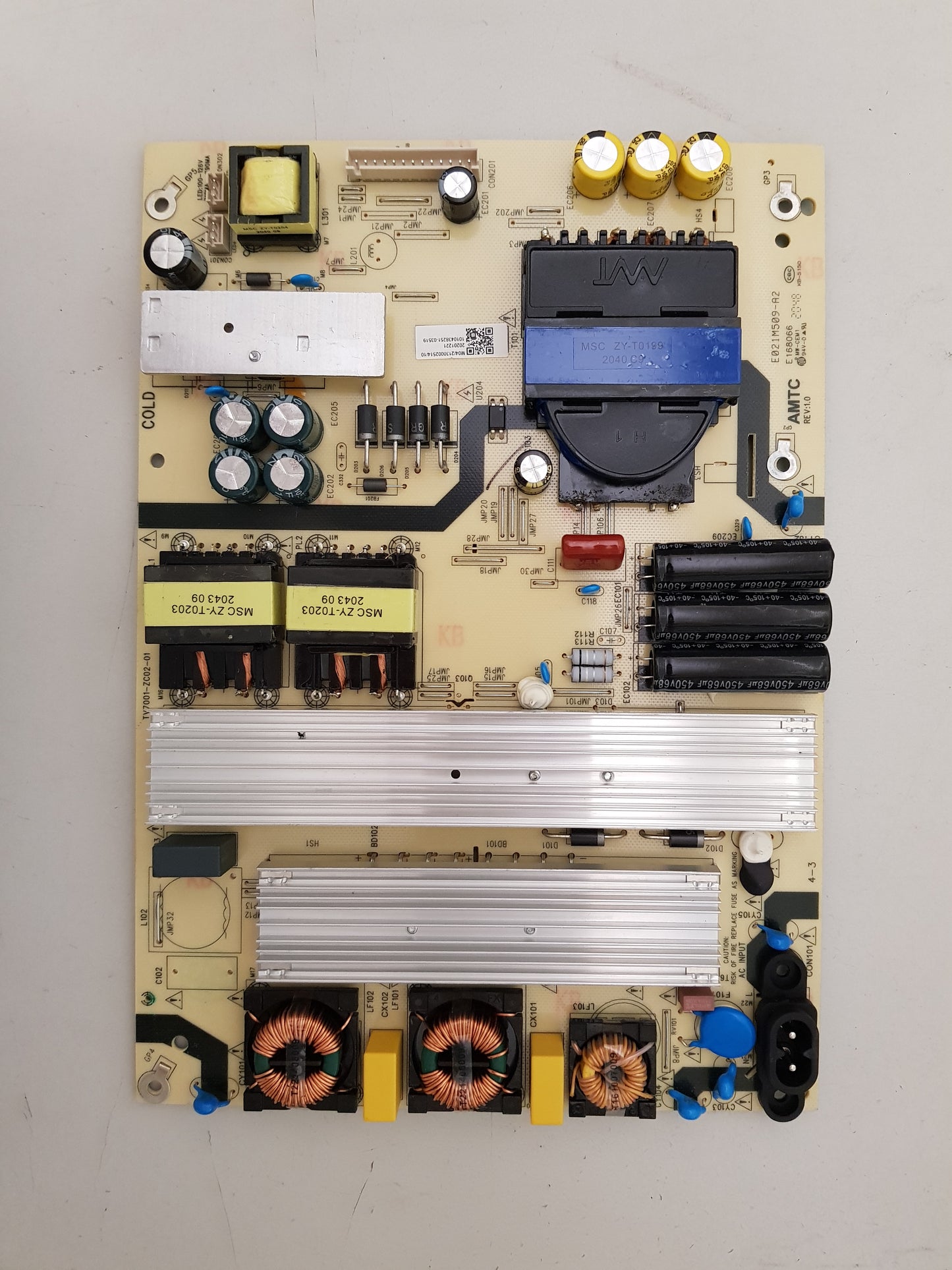 GENUINE BLAUPUNKT BP650USG9700 POWER SUPPLY BOARD TV7001-ZC02-01