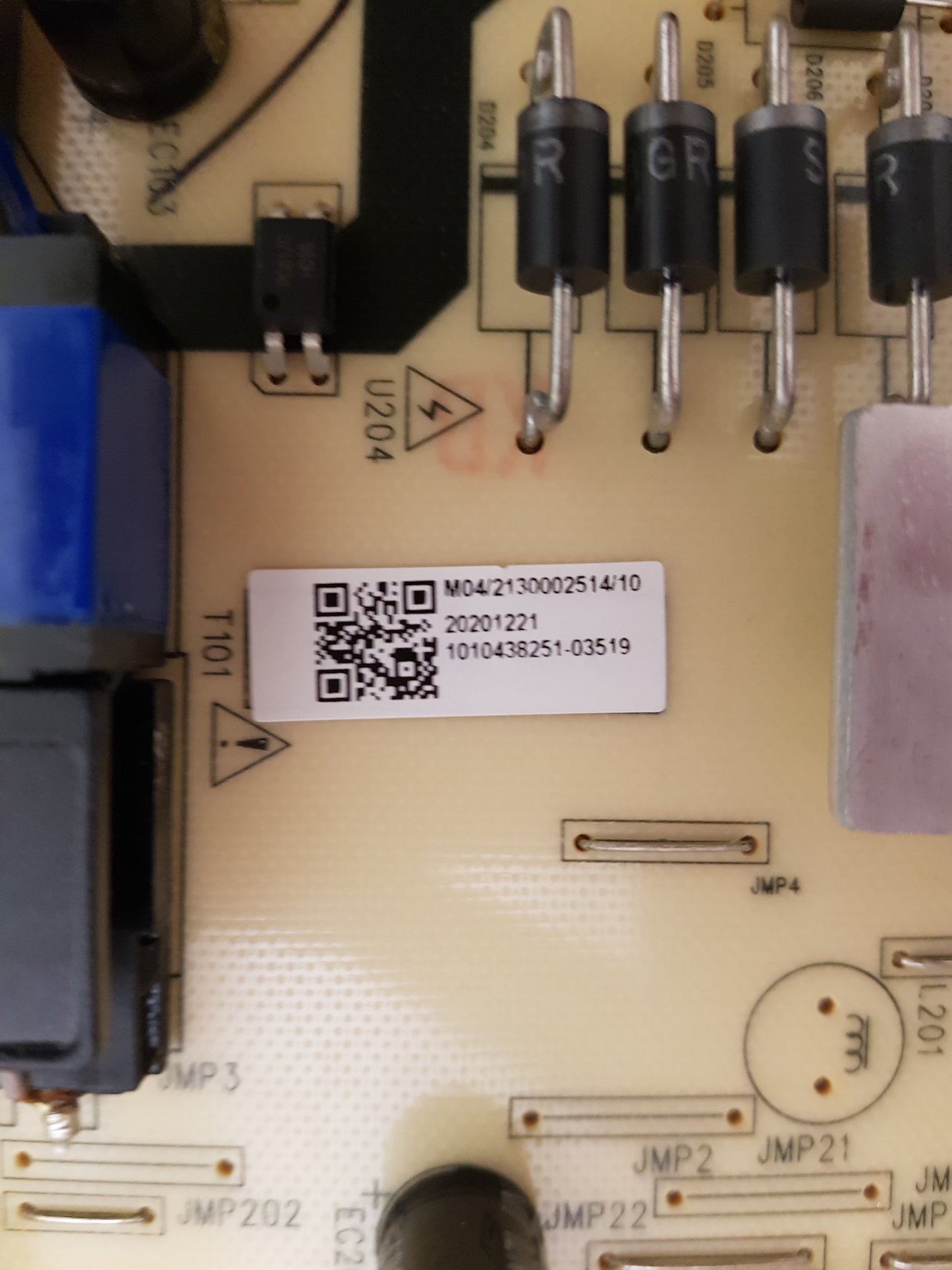 GENUINE BLAUPUNKT BP650USG9700 POWER SUPPLY BOARD TV7001-ZC02-01