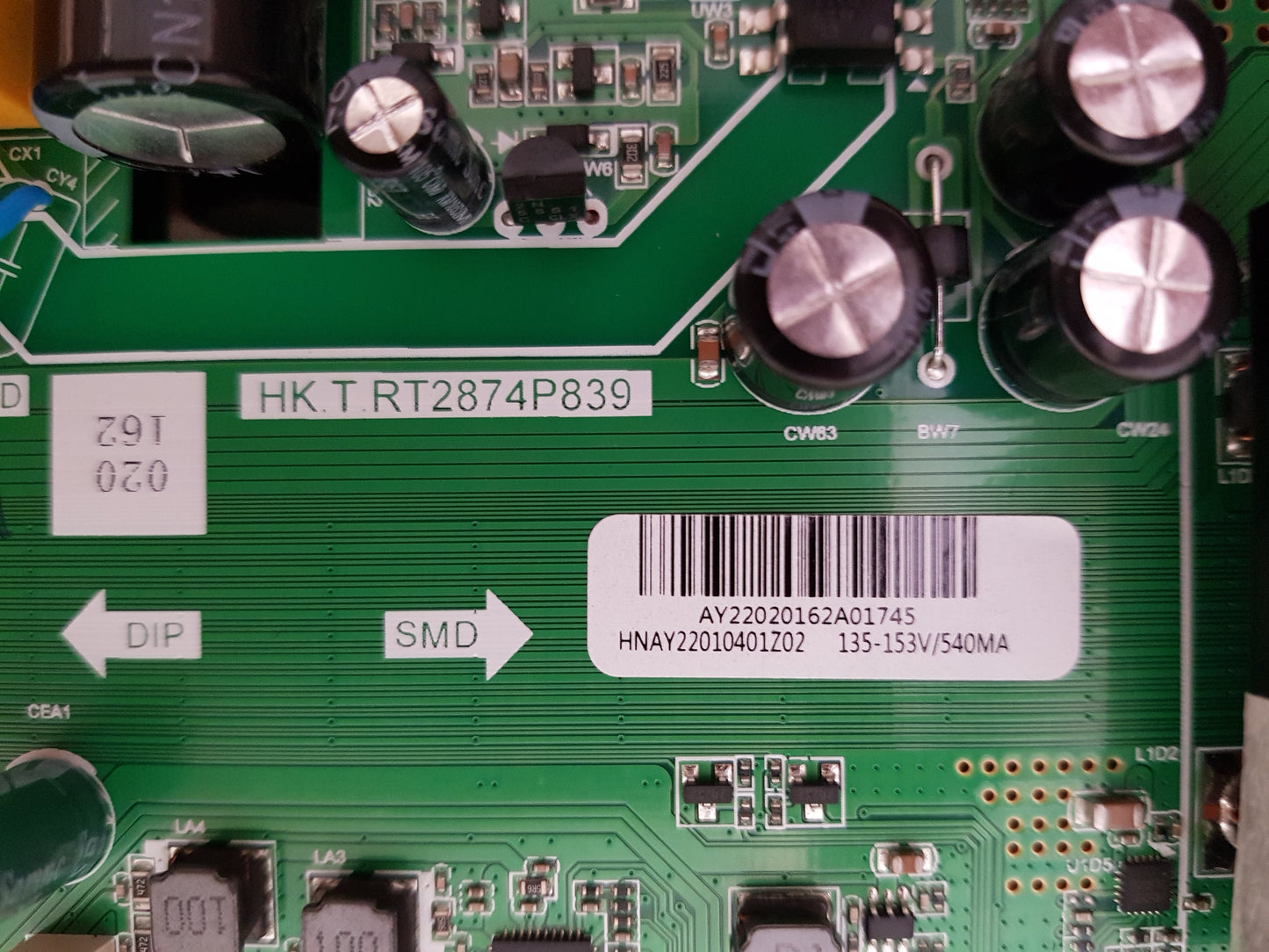 GENUINE EKO K55USW MAIN BOARD HK.T.RT2874P839 HNAY22010401Z02