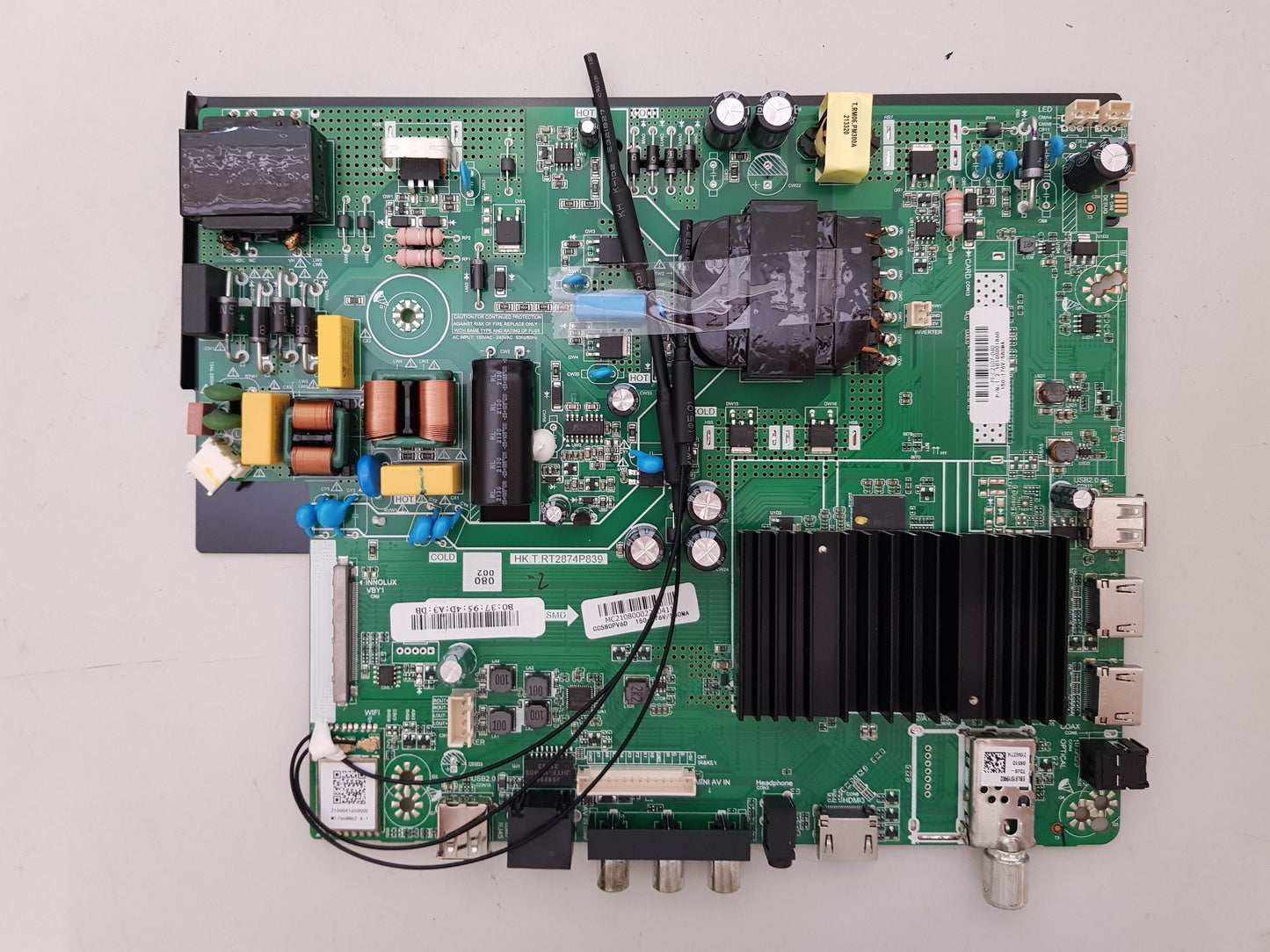 GENUINE EKO K58USW MAIN BOARD 1.2.10100001860 HK.T.RT2874P839