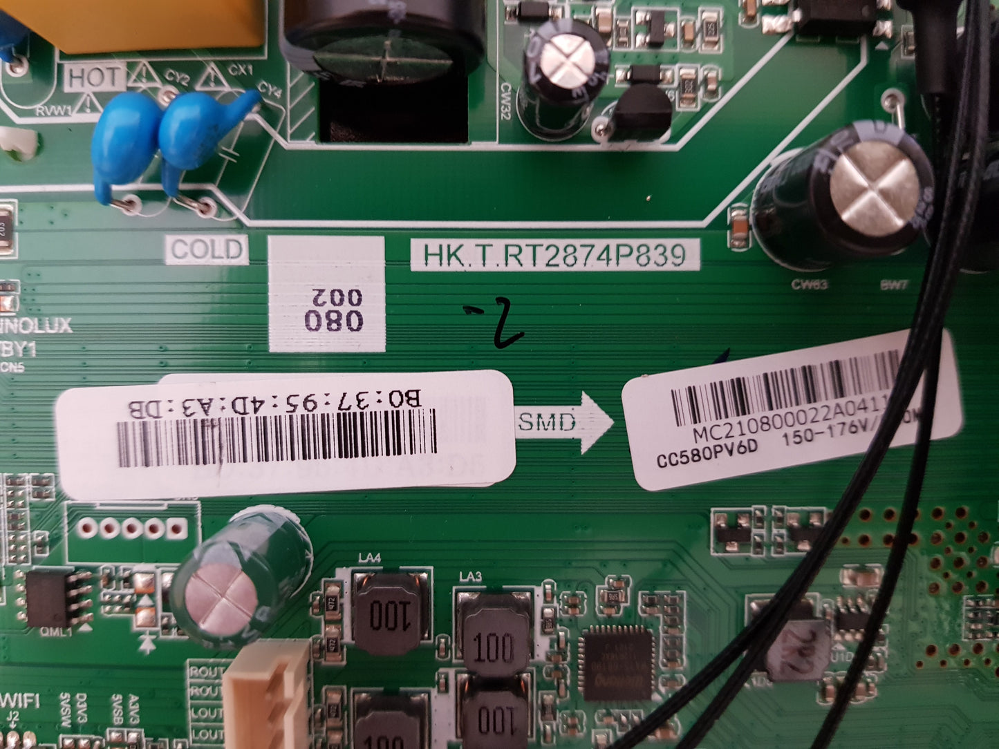 GENUINE EKO K58USW MAIN BOARD 1.2.10100001860 HK.T.RT2874P839
