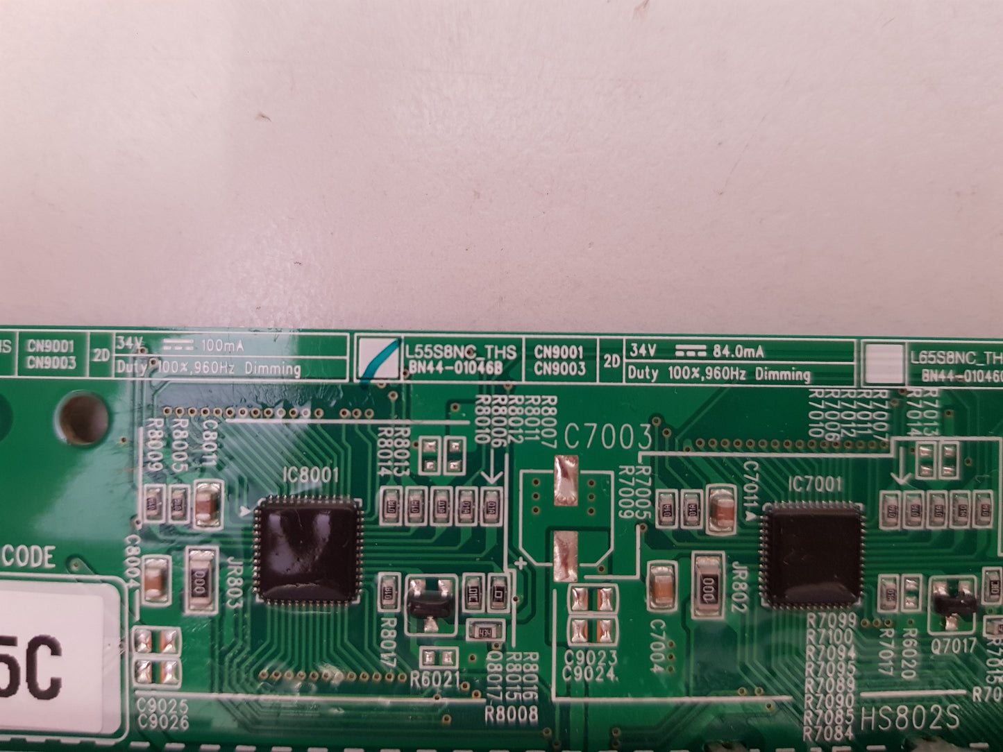 GENUINE SAMSUNG QA55Q80TAW LED DRIVER BOARD BN44-01046B L55S8NC_THS