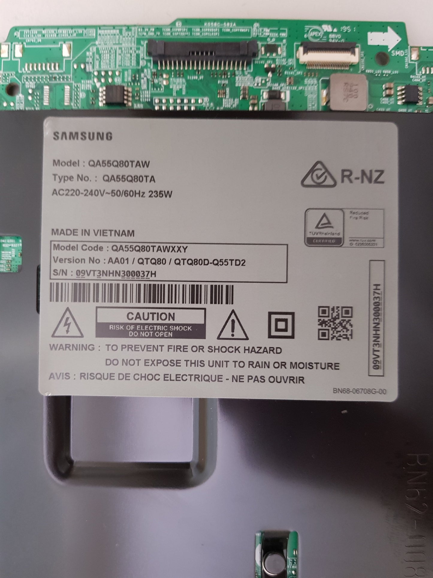SAMSUNG QA55Q80TAW XXY (VER AA01) MAIN BOARD BN94-15308M