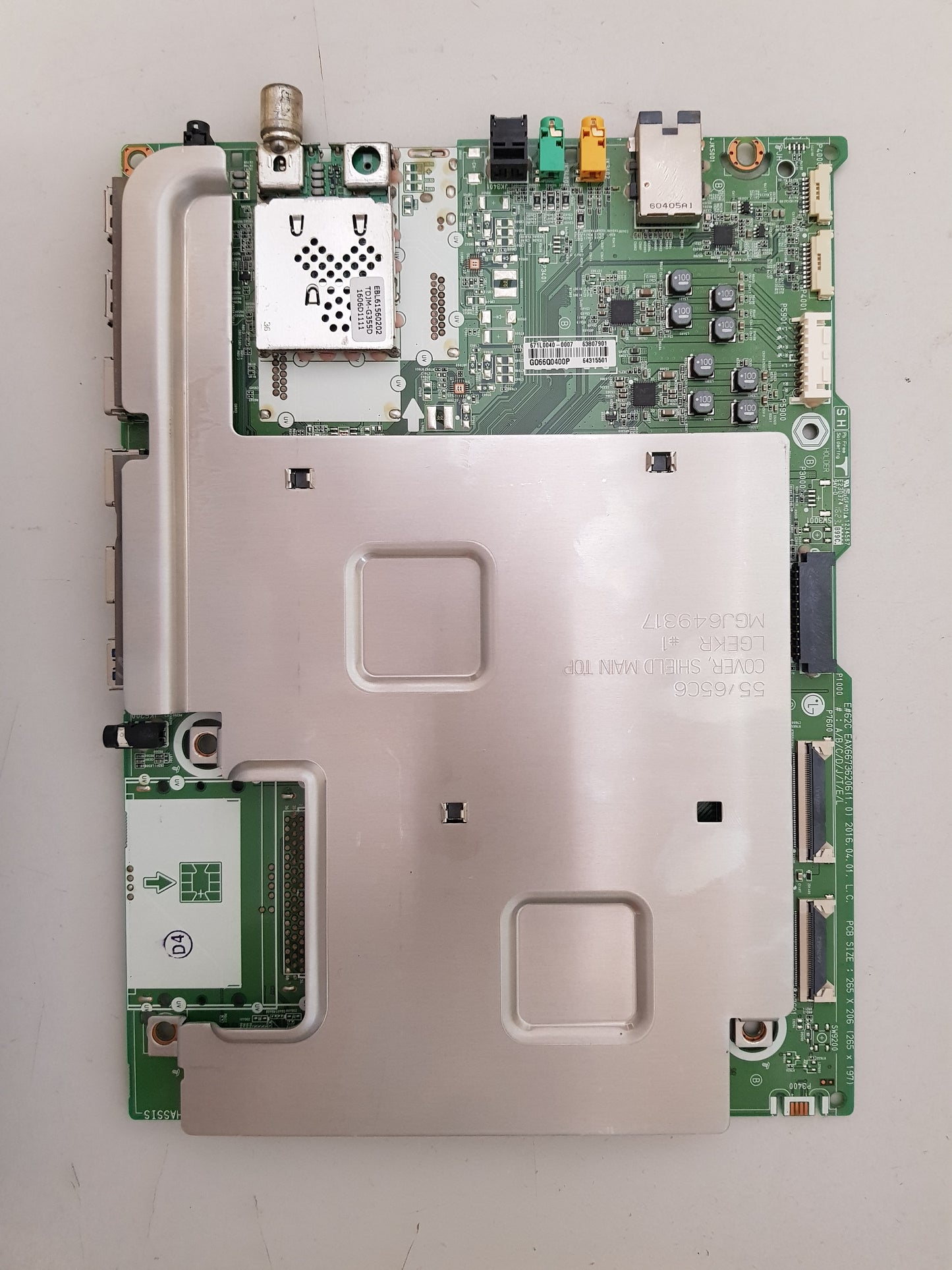 LG OLED 65C6T -TA.AAUWLH MAIN BOARD EAX66736206 1.0 63807901 64315501