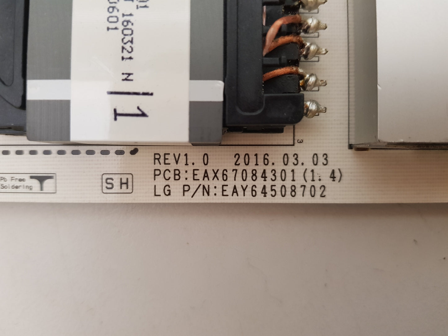 GENUINE LG OLED 65C6T .T POWER SUPPLY BOARD EAX67084301 1.4 EAY64508702 LGP65L2-160P