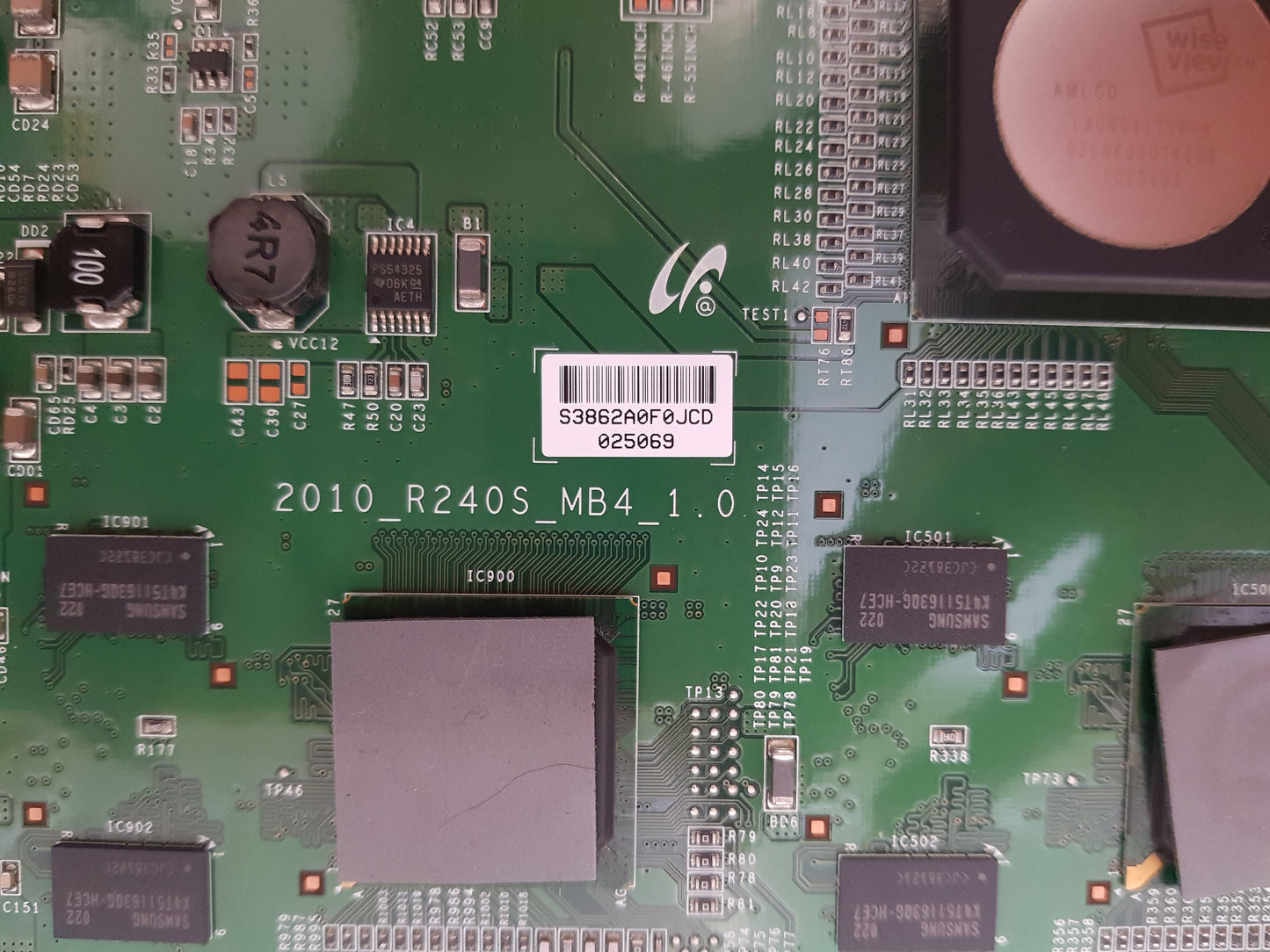 GENUINE SAMSUNG UA55C8000 XFXXY (VER SQ01) T-CON BOARD 2010_R240S_MB4_1.0