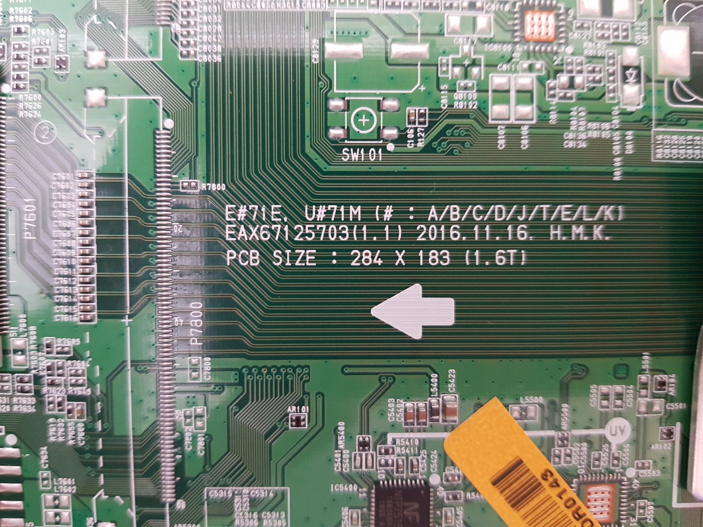 LG OLED 55C7T -TIAAUYLH MAIN BOARD EBU64090101 EAX67125703 1.1