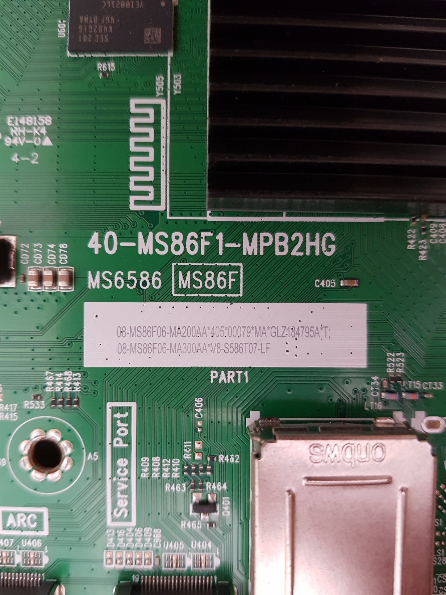 GENUINE FFALCON 50UF2 MAIN BOARD MS6586 40-MS86F1-MPB2HG V8-S586T07