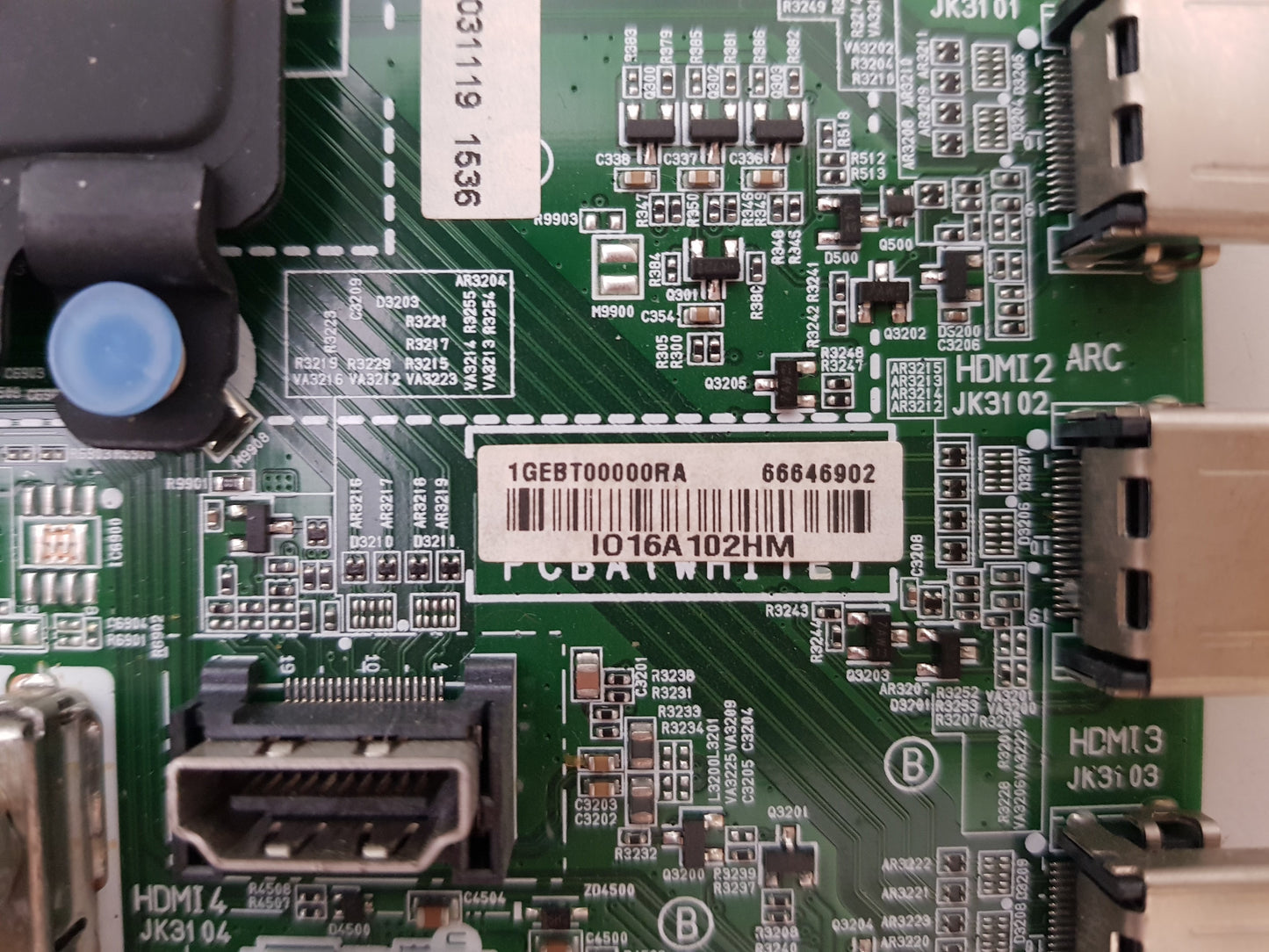 LG OLED 65C1PTB .AAUYLJD MAIN BOARD EAX69775701 1.1 66646902 EBT66656902