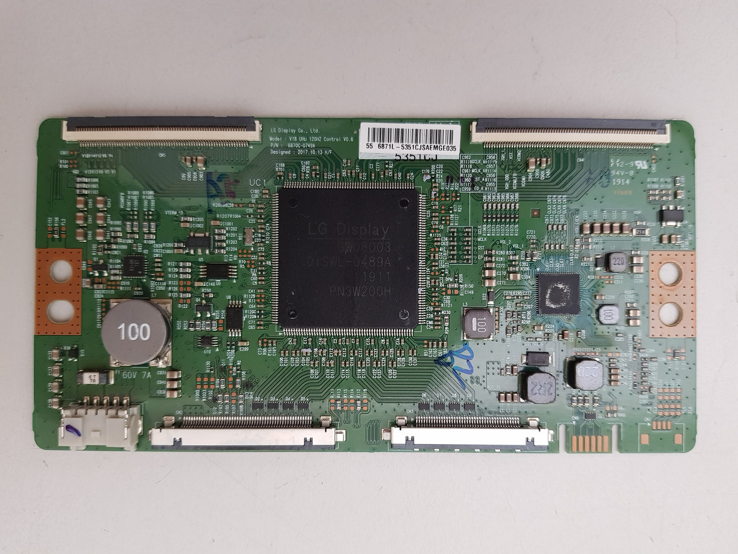 GENUINE SONY KD- 55X8500G T-CON BOARD 6871L-5351C 6870C-0749A