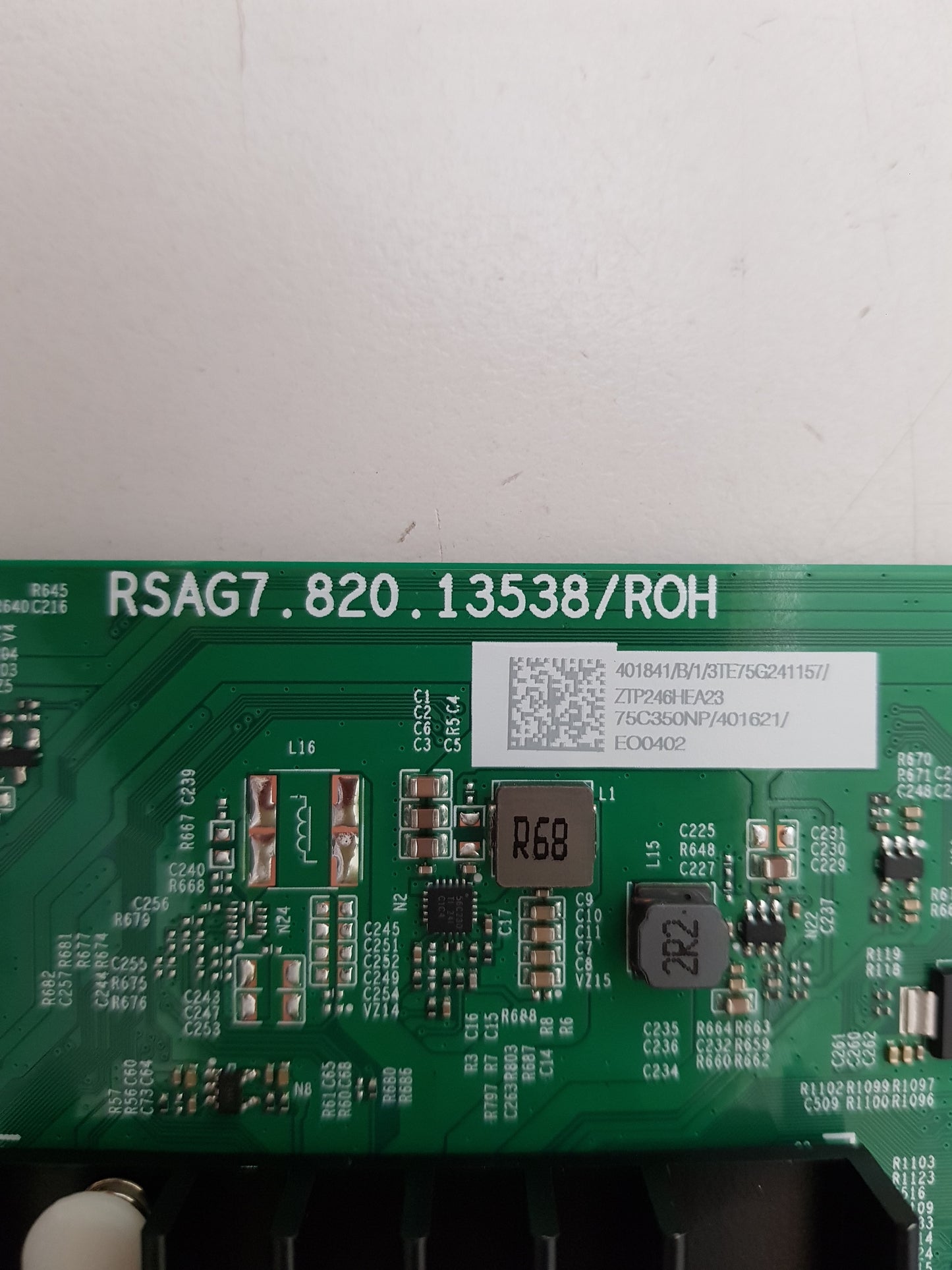 TOSHIBA 75C350NP MAIN BOARD RSAG7.820.13538 75C350NP 401841 401621