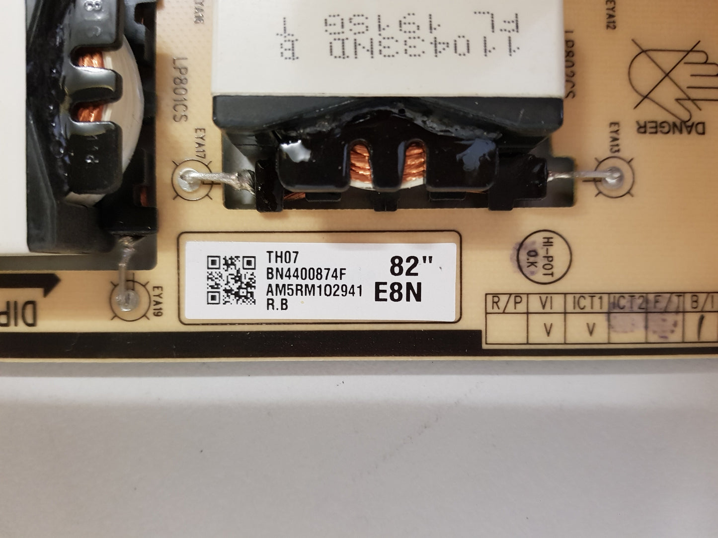 SAMSUNG QA82Q60RAW POWER SUPPLY BOARD BN44-00874F L82E8N_RHS