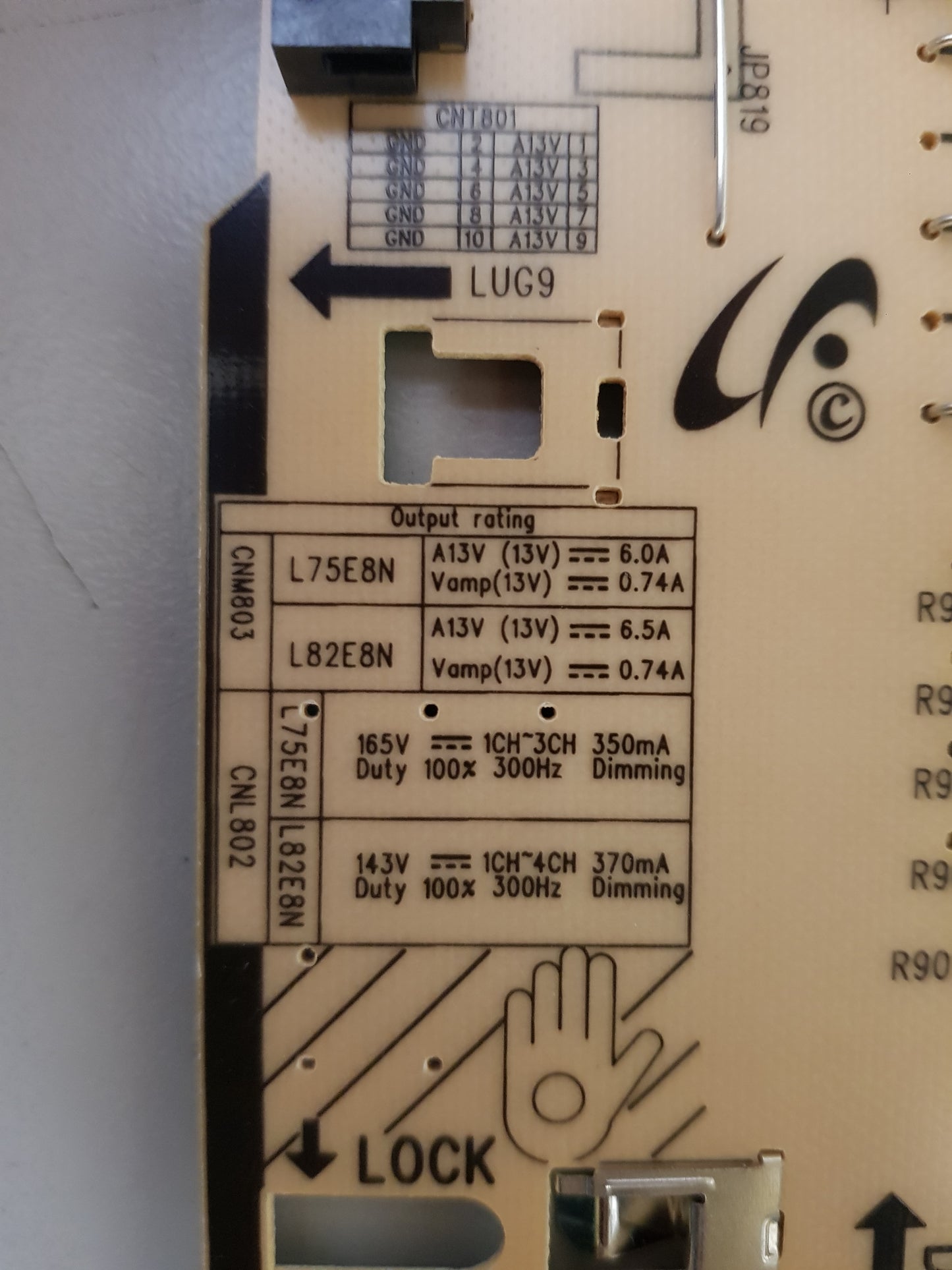SAMSUNG QA82Q60RAW POWER SUPPLY BOARD BN44-00874F L82E8N_RHS