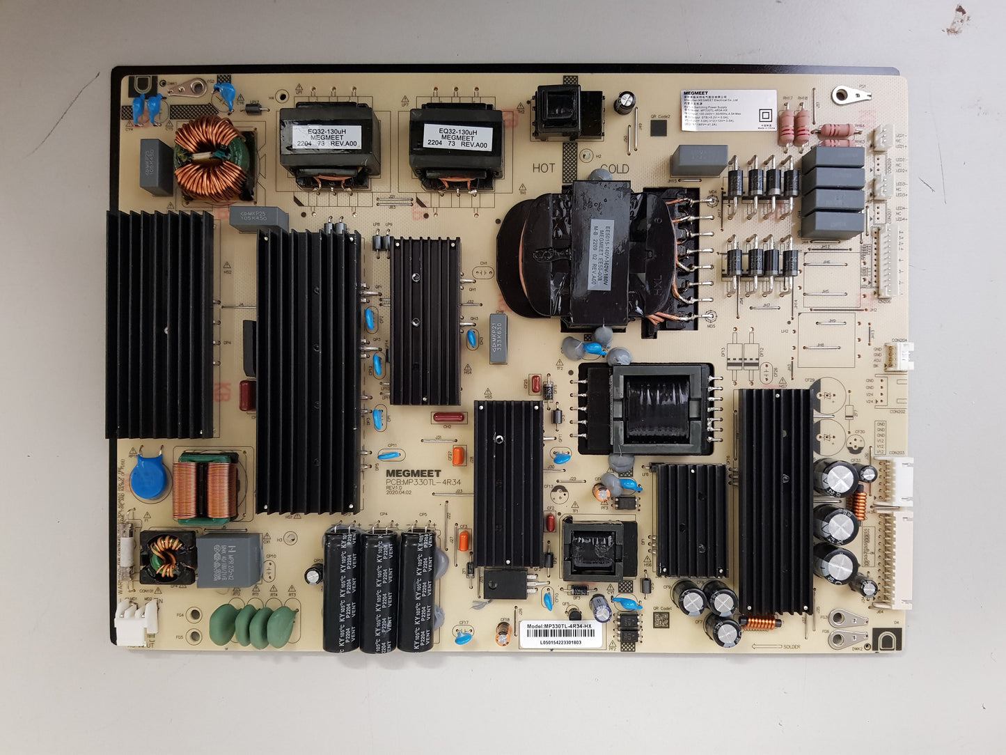 GENUINE BLAUPUNKT BP750USG9300 POWER SUPPLY BOARD MP330TL-4R34 MP330TL-4R34-HX