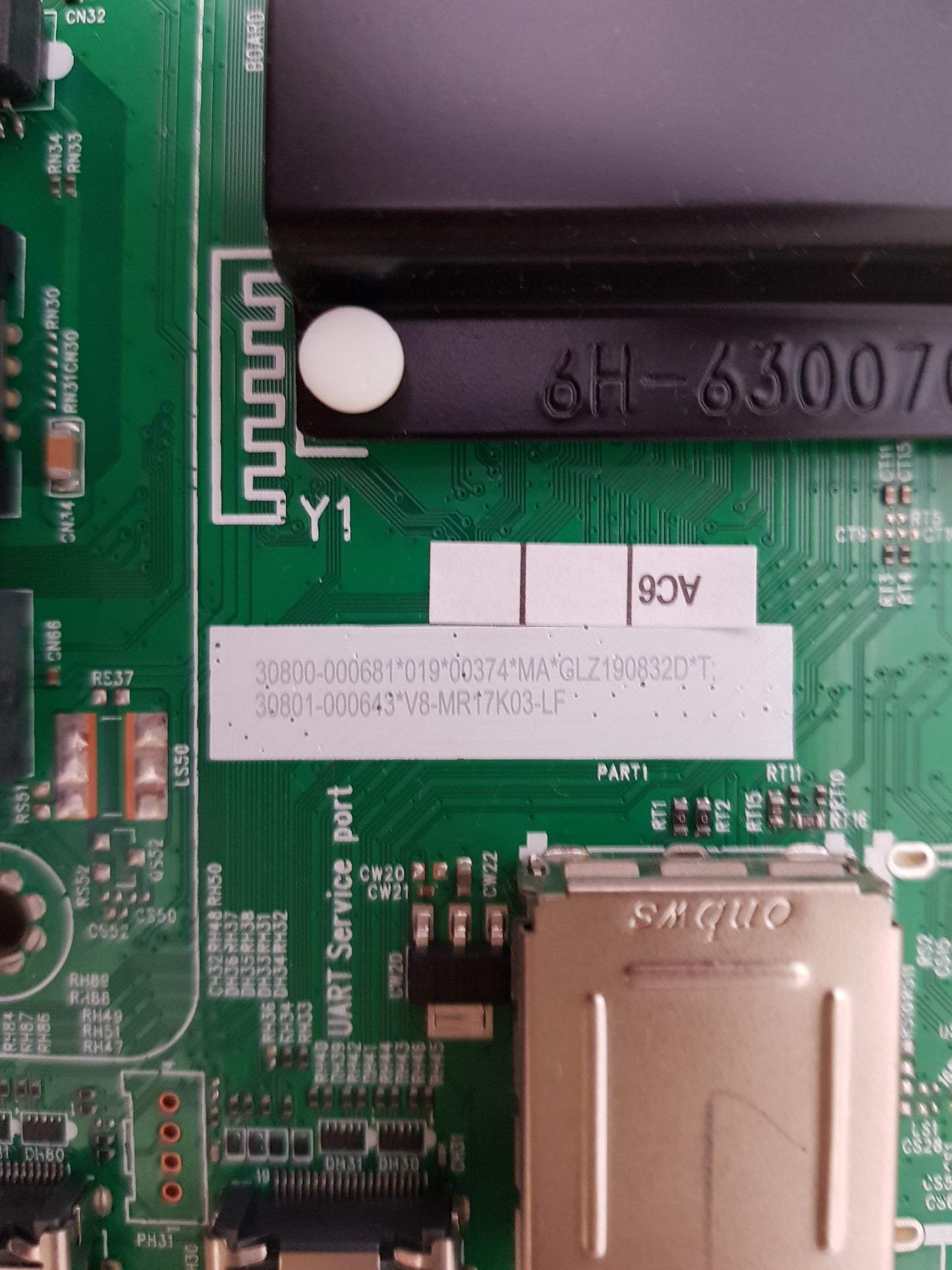 TCL 65RP630 MAIN BOARD 11602-500564 40-MR17T9-MAB2HG MR17T9