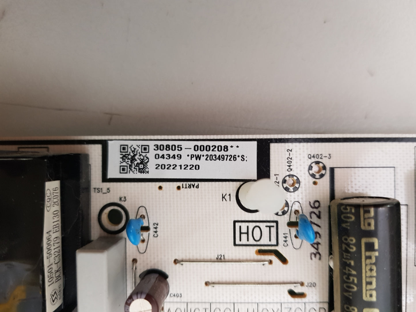 TCL 65RP630 POWER SUPPLY BOARD 40-L17CW2-PWC1ZG 11601-500073