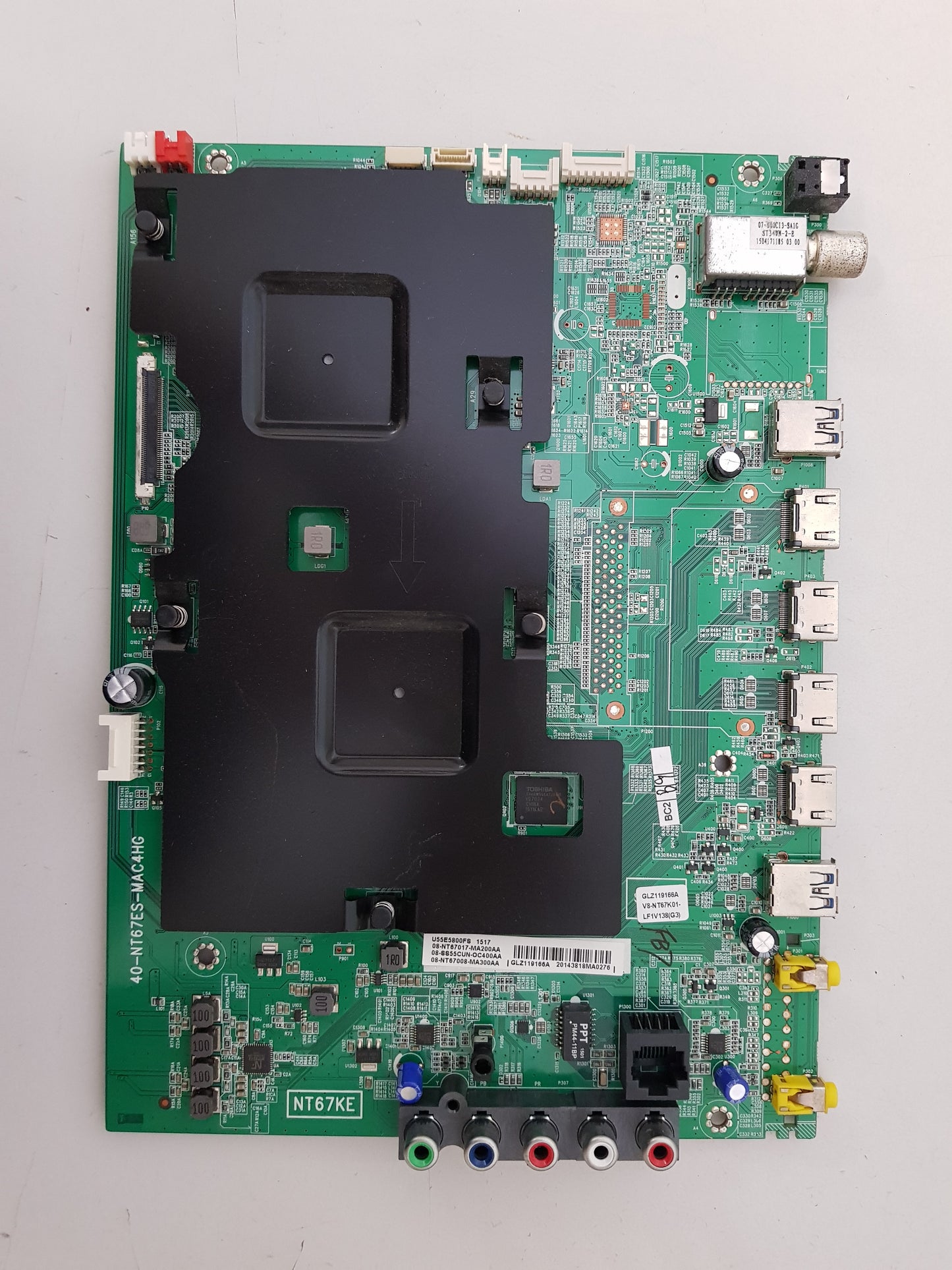 GENUINE TCL U55E5800FS MAIN BOARD 40-NT67ES-MAC4HG 08-SS55CUN-OC400AA NT67KE