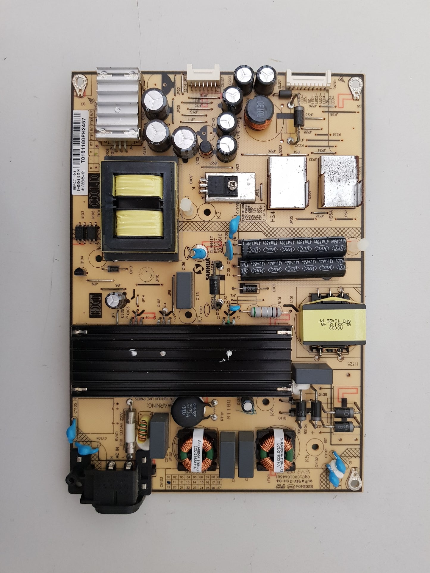 TCL 55S4800FS POWER SUPPLY BOARD SHG5504B10-101H 81-PBE055-H91