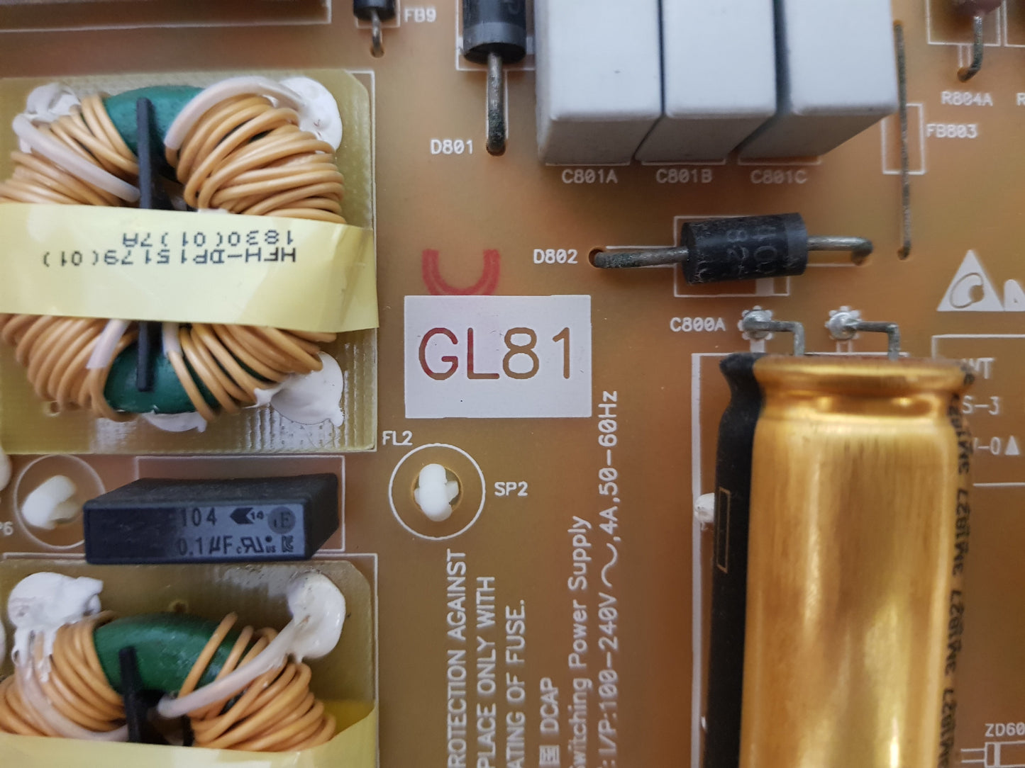 GENUINE SONY KD- 55X8500F POWER SUPPLY BOARD GL81 AP-P242AM 147473111 2955046804
