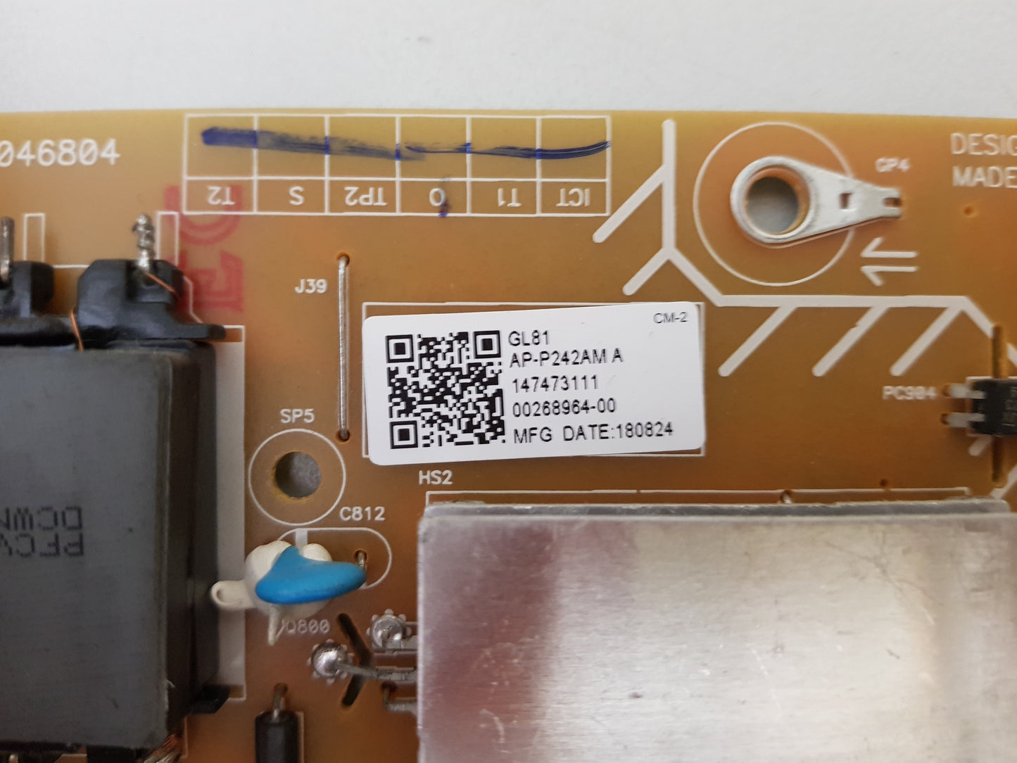 GENUINE SONY KD- 55X8500F POWER SUPPLY BOARD GL81 AP-P242AM 147473111 2955046804