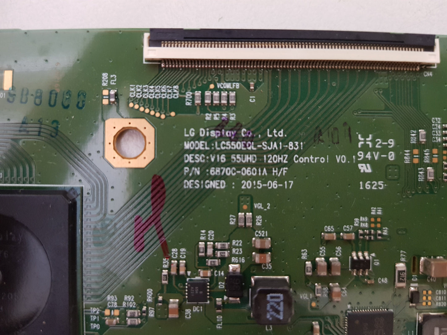 GENUINE SONY KD- 55X8500D T-CON BOARD 6871L-4374AF 6870C-0601A