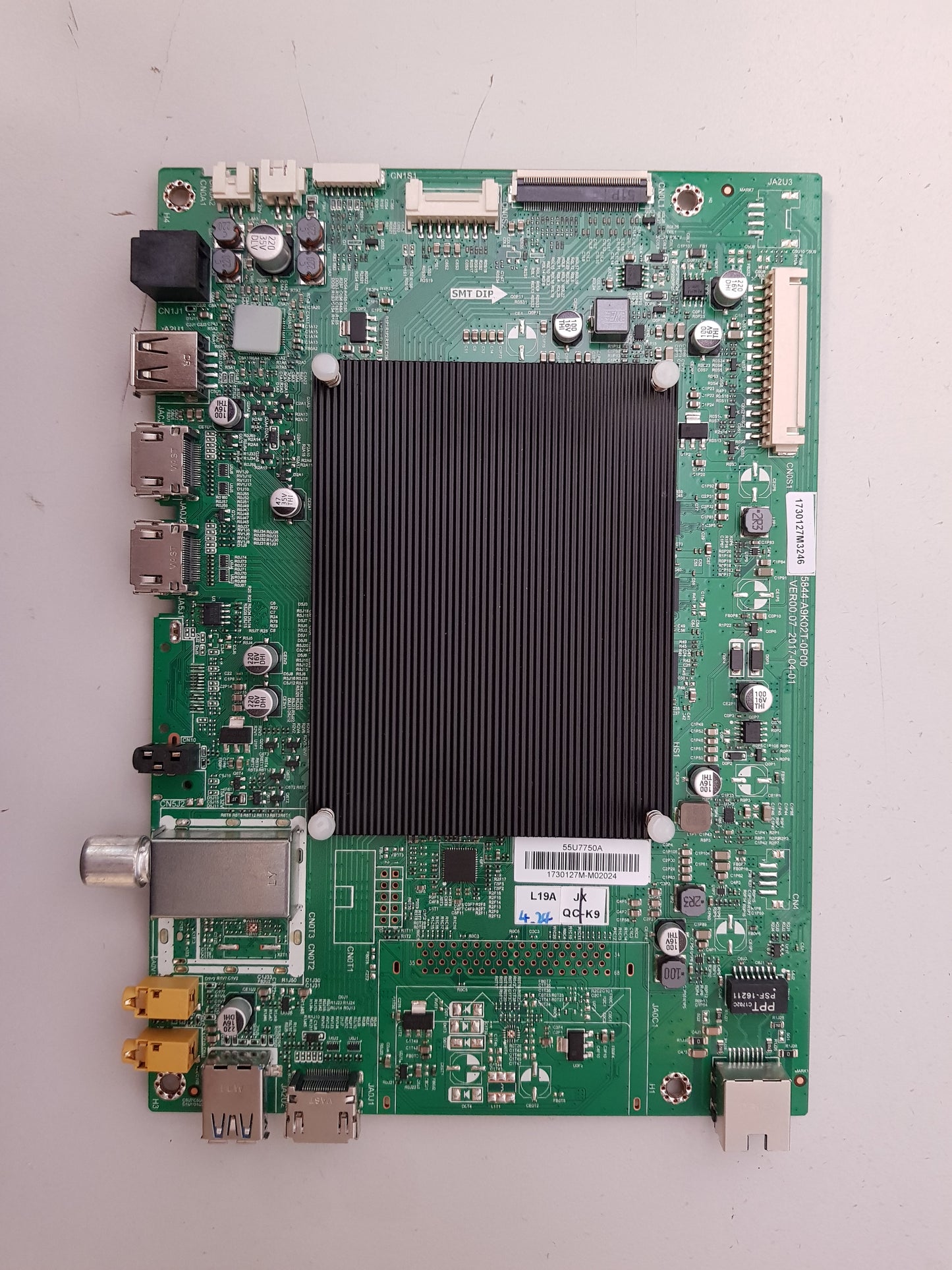 TOSHIBA 55U7750A MAIN BOARD 5844-A9K02T-0P00 1730127M