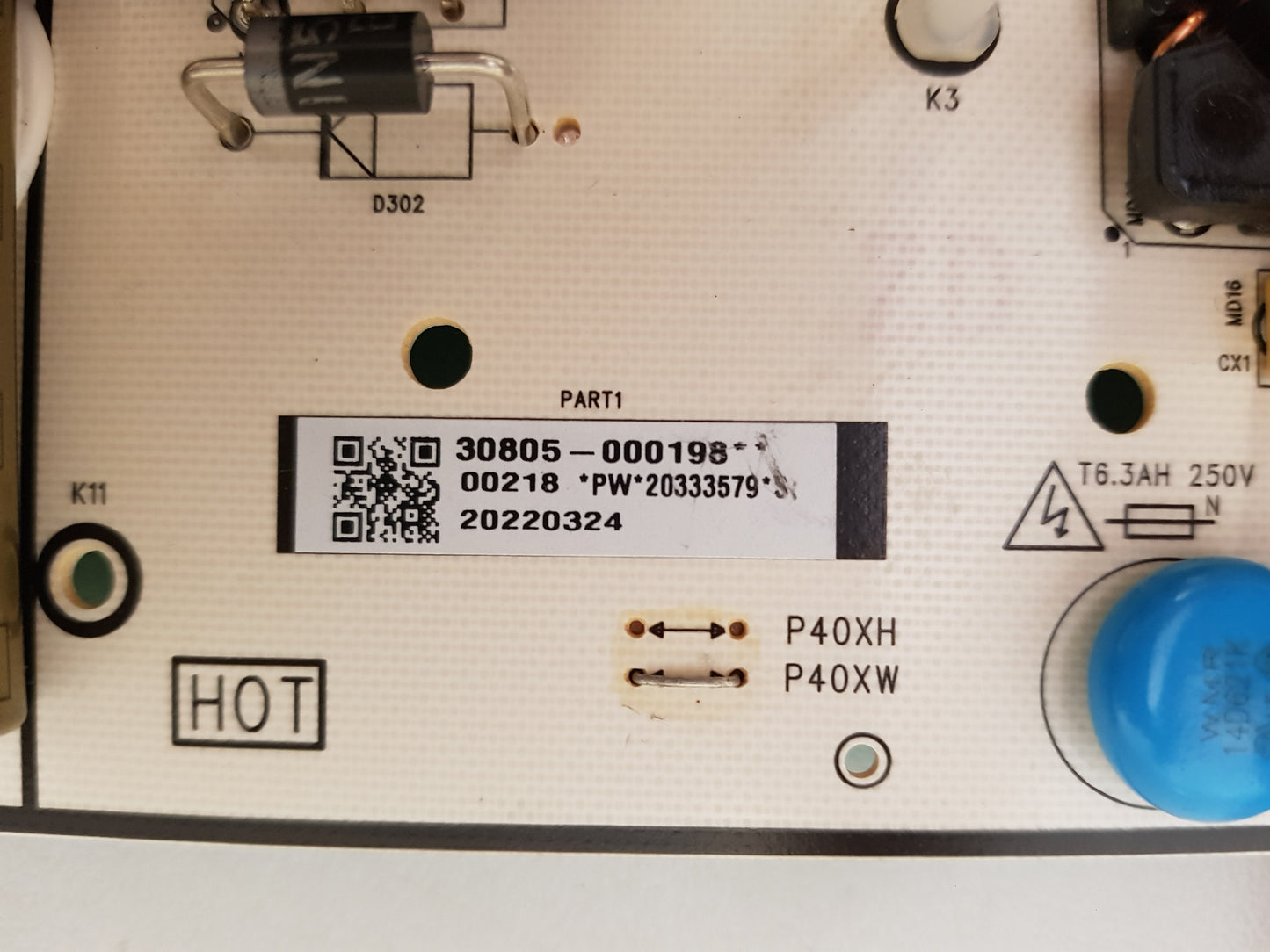 TCL 65C835 POWER SUPPLY BOARD 40-P40XHL-PWB1ZG 11601-500070