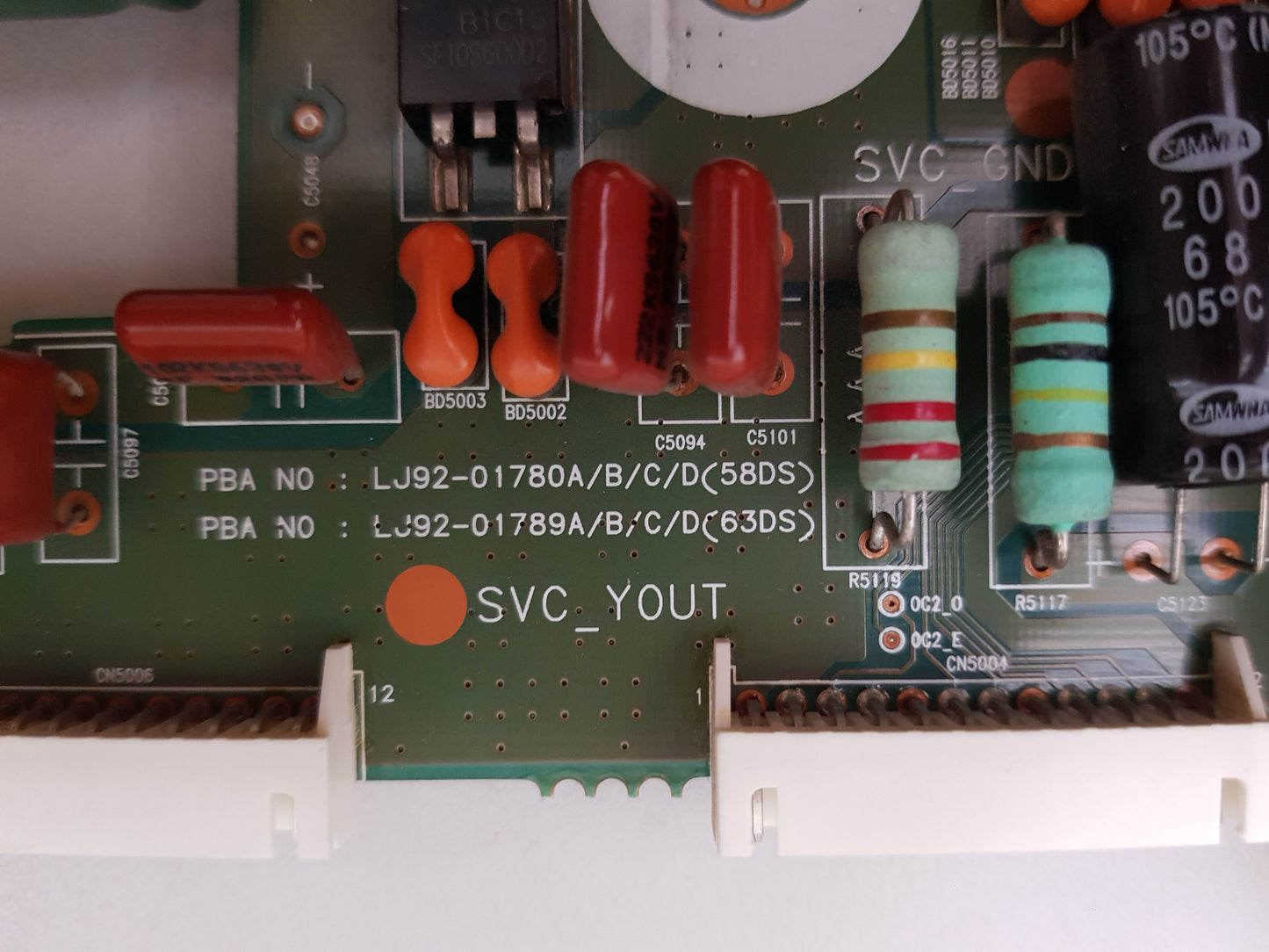 SAMSUNG PS64D550 Y MAIN BOARD LJ41-09453A LJ92-01789A