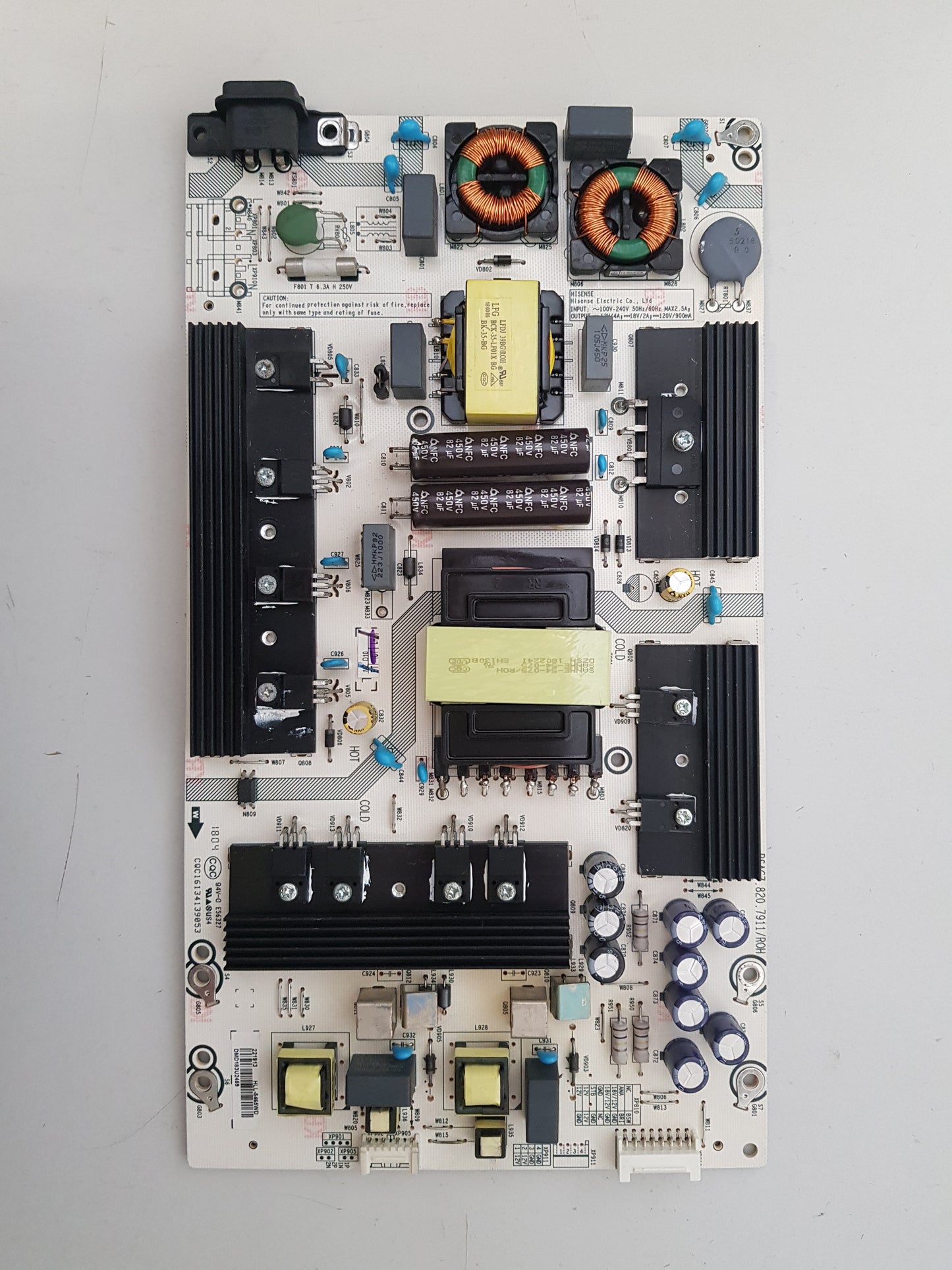 GENUINE HISENSE 65P6 POWER SUPPLY BOARD RSAG7.820.7911 HLL-5465WD