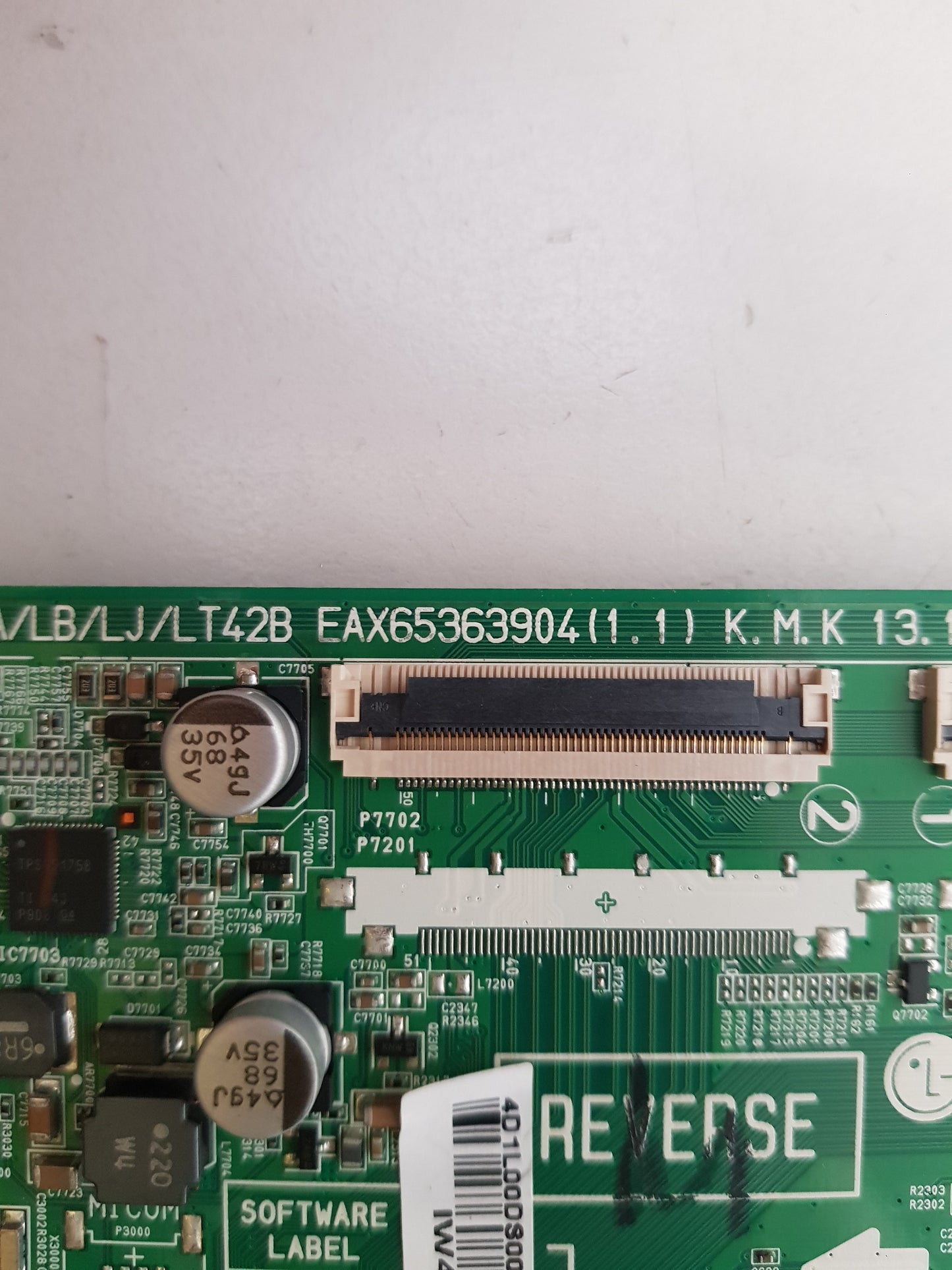 GENUINE LG 42LB6500 -TH.AAUWLJD MAIN BOARD EAX65363904 1.1 62993306
