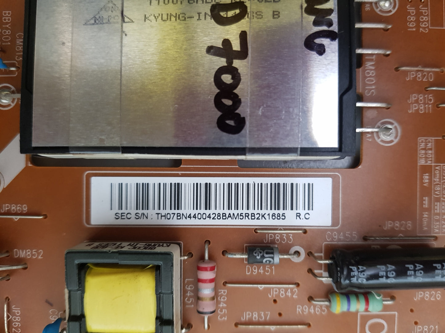 SAMSUNG UA55D7000 POWER SUPPLY BOARD BN44-00428B PB55B2_BHS