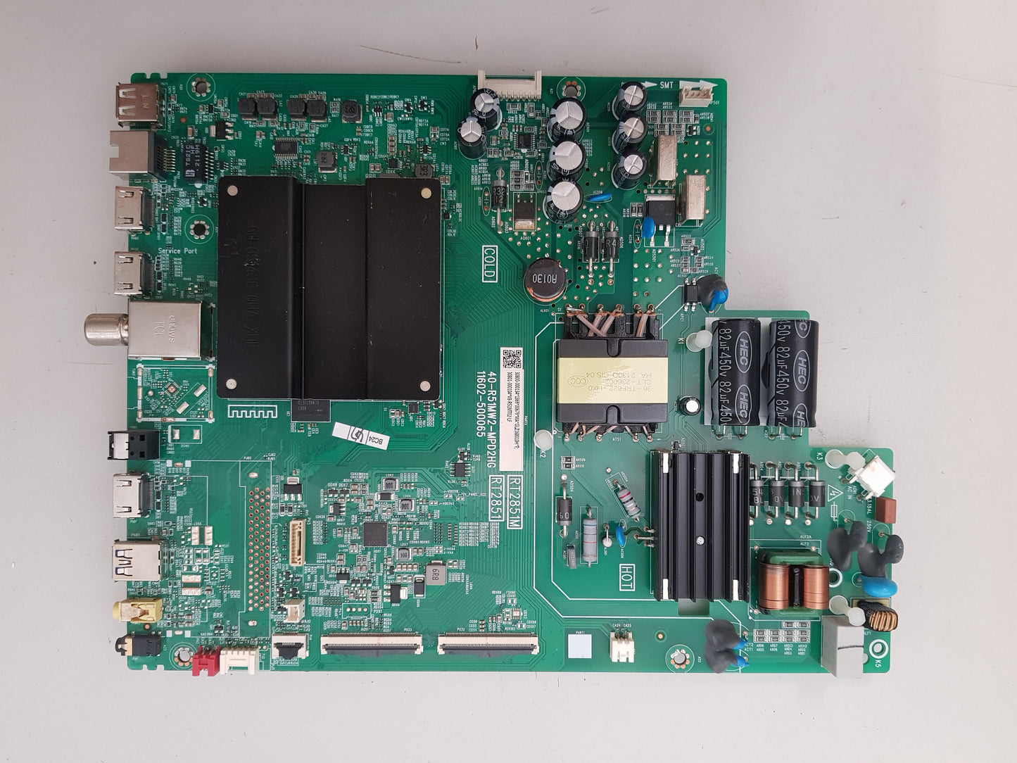 GENUINE TCL 55P725 MAIN BOARD RT2851M 40-R51MW2-MPD2HG 30800-000134 30801-000104