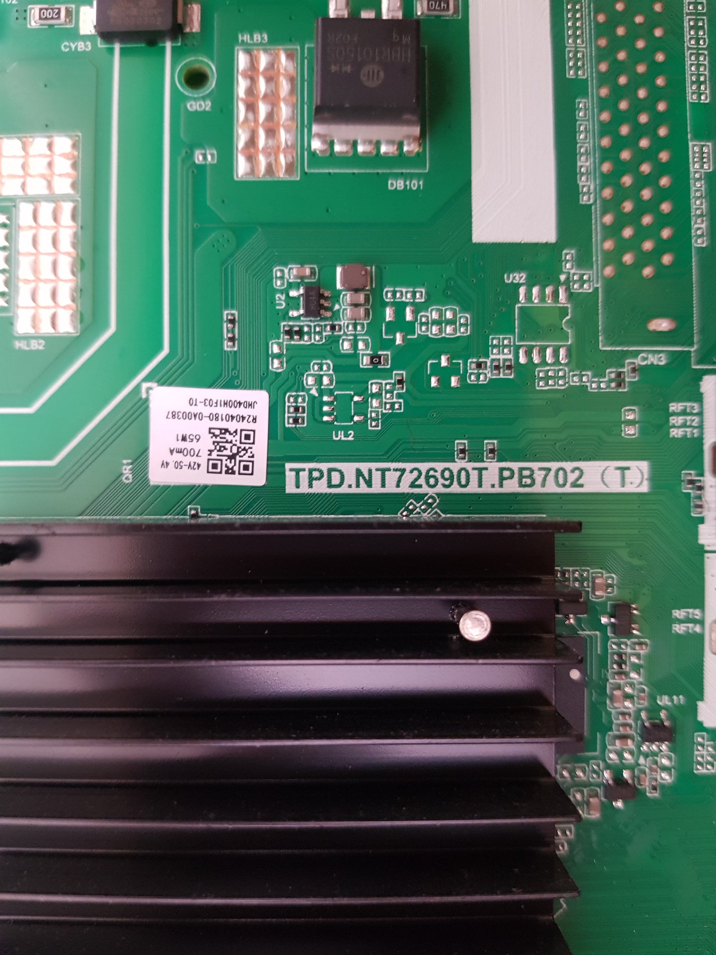 HISENSE 40A4NAU MAIN BOARD TPD.NT72690T.PB702 (T)