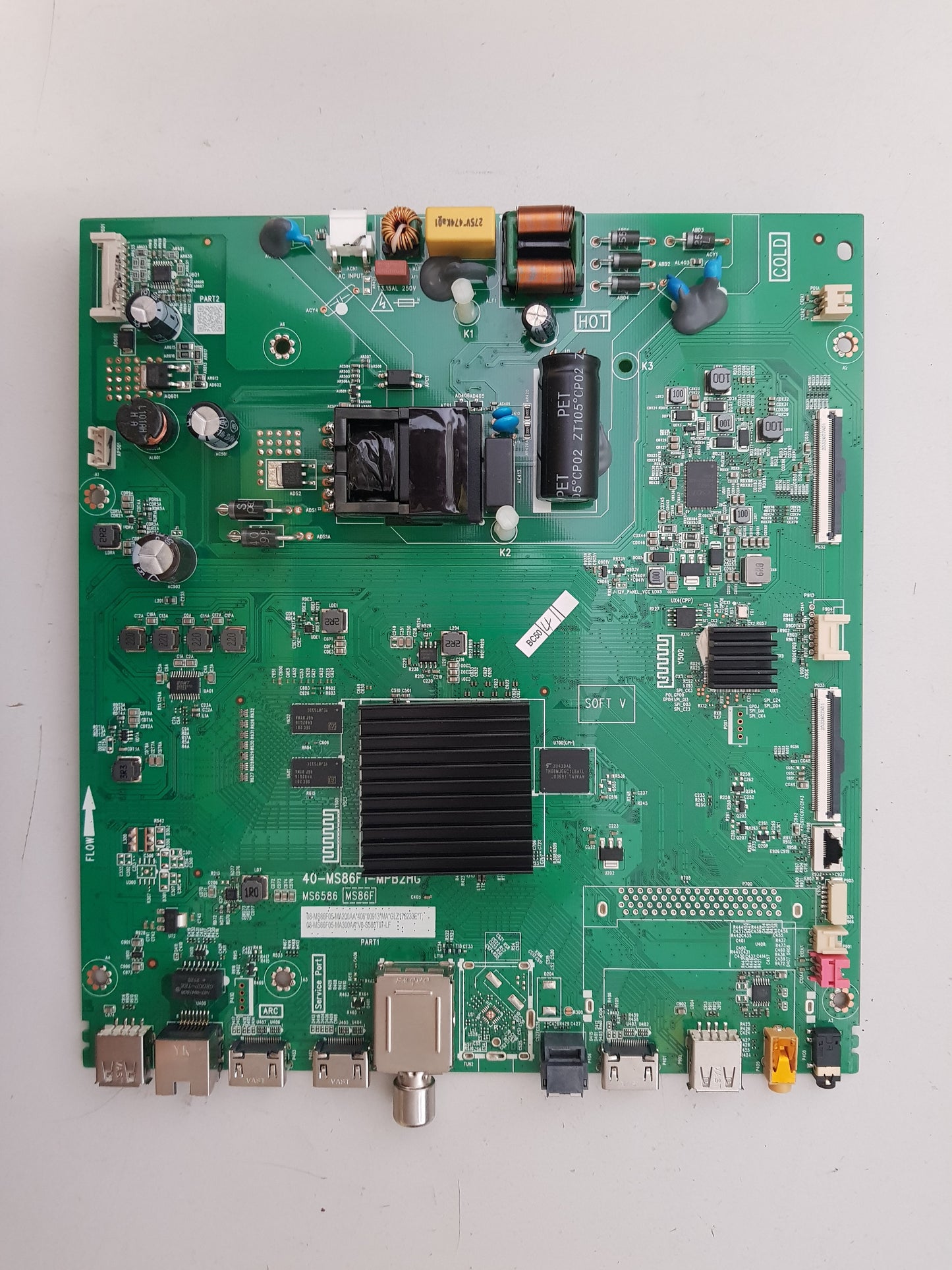 GENUINE FFALCON 55UF2 MAIN BOARD 40-MS86F1-MPB2HG V8-S586T07