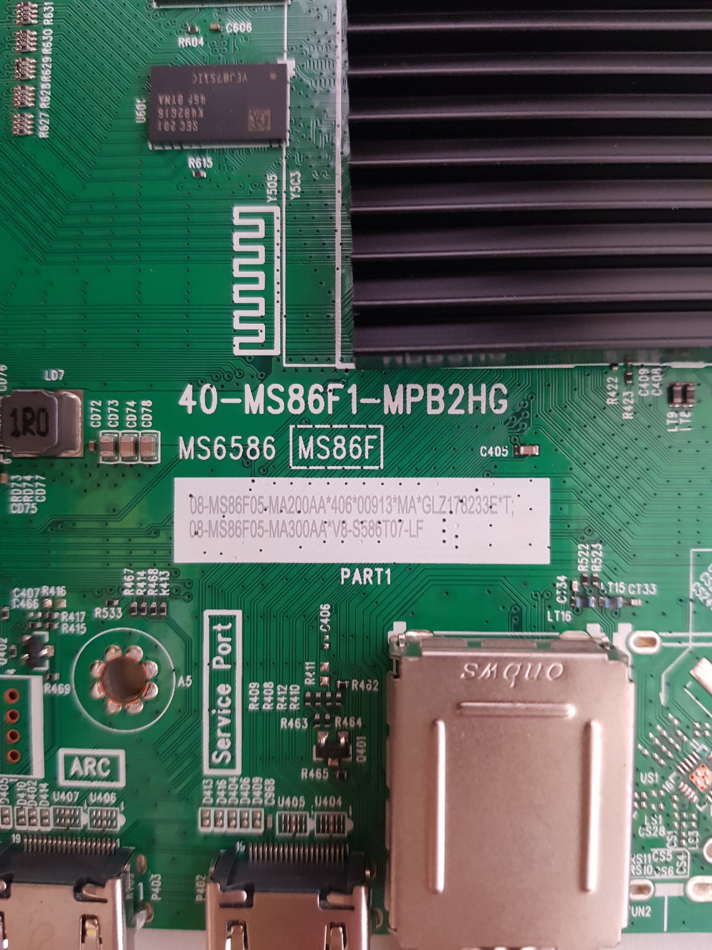 GENUINE FFALCON 55UF2 MAIN BOARD 40-MS86F1-MPB2HG V8-S586T07