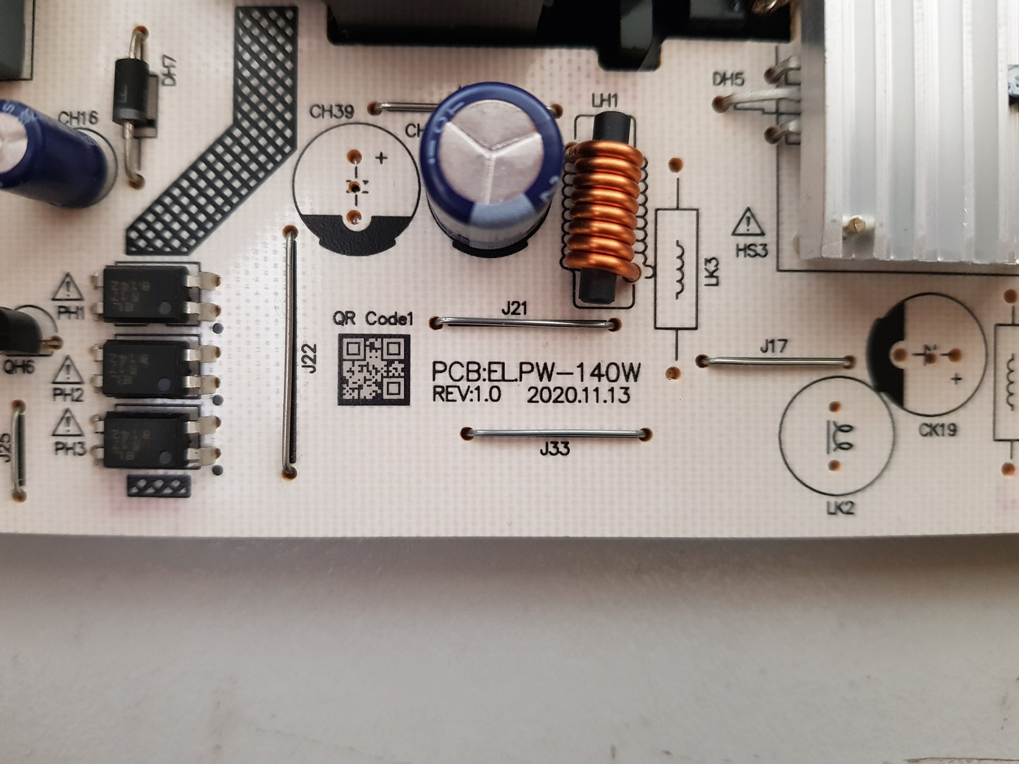 KOGAN KALED65RT9220SVA POWER SUPPLY BOARD EL.PW-140W