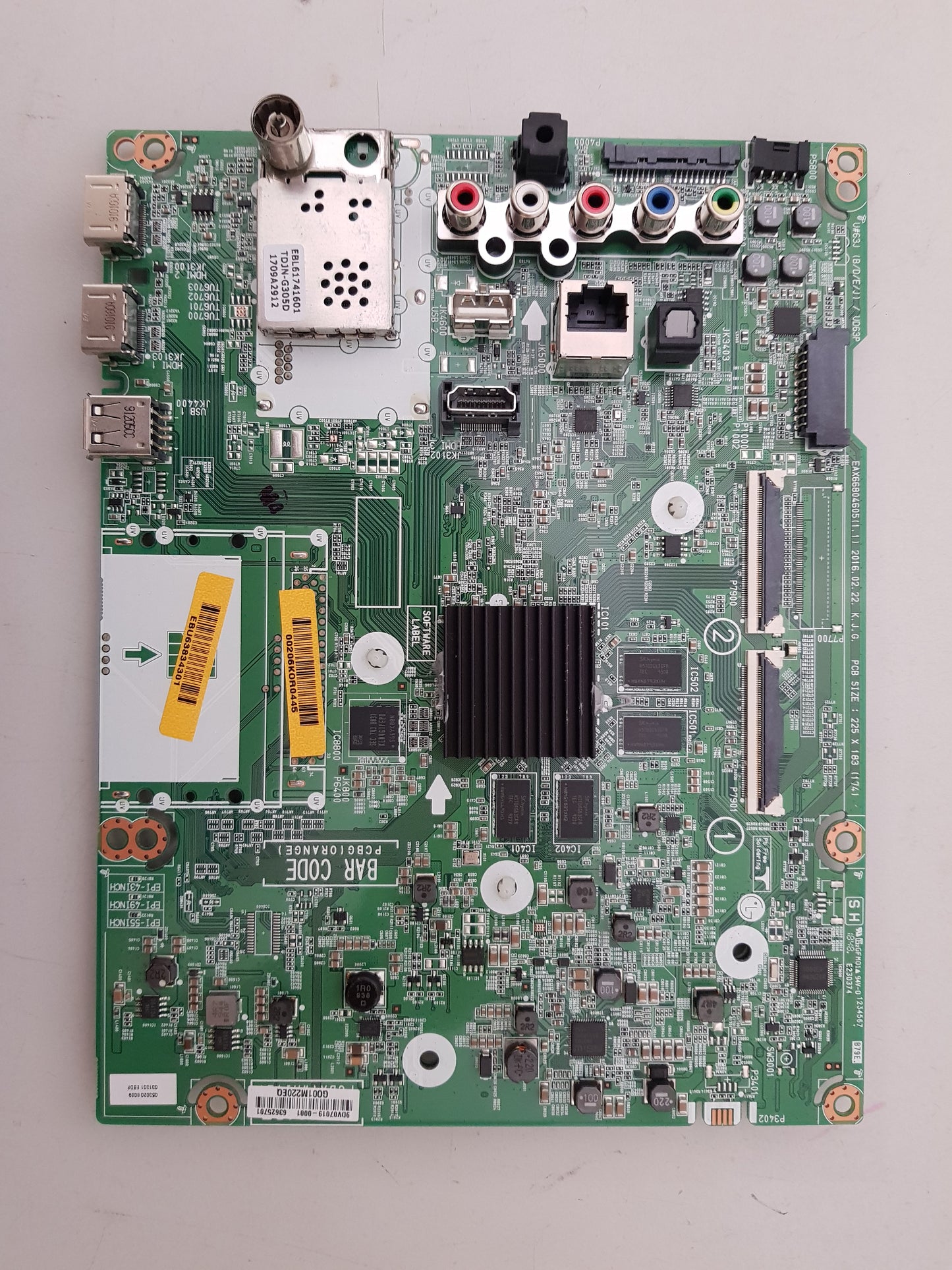 GENUINE LG 65UH652T MAIN BOARD 63625701 EAX66894605 (1.1) EBU63834301