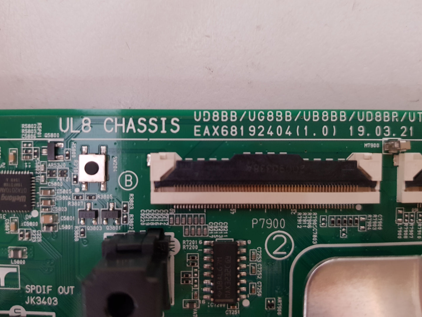 GENUINE LG 65UU640C MAIN BOARD EAX68192404 1.0 65769101