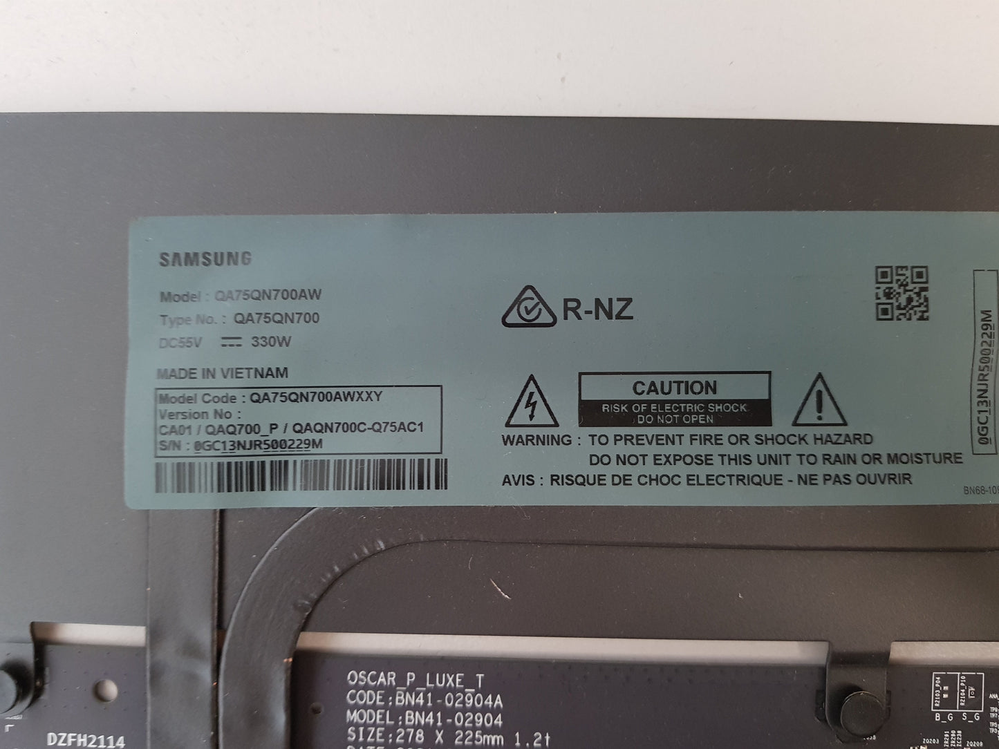 SAMSUNG QA75QN700AW (VER CA01) MAIN BOARD BN94-17066Y