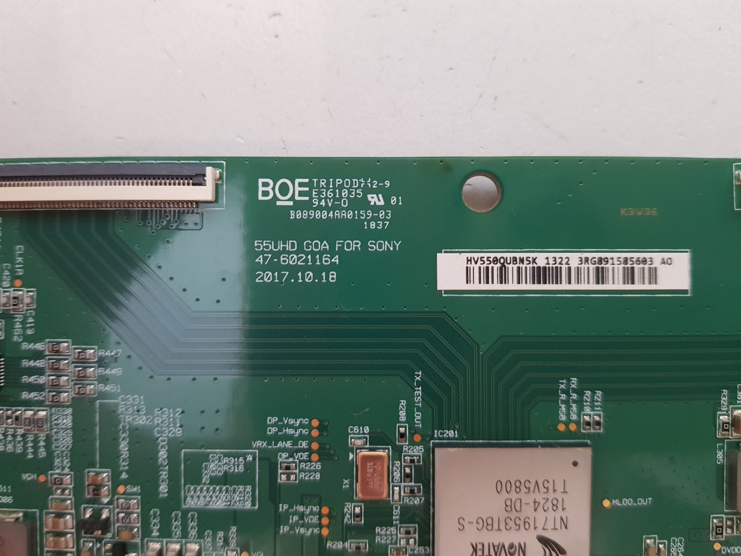 SONY KD- 55X7500F T-CON BOARD HV550QUBN5K 47-6021164